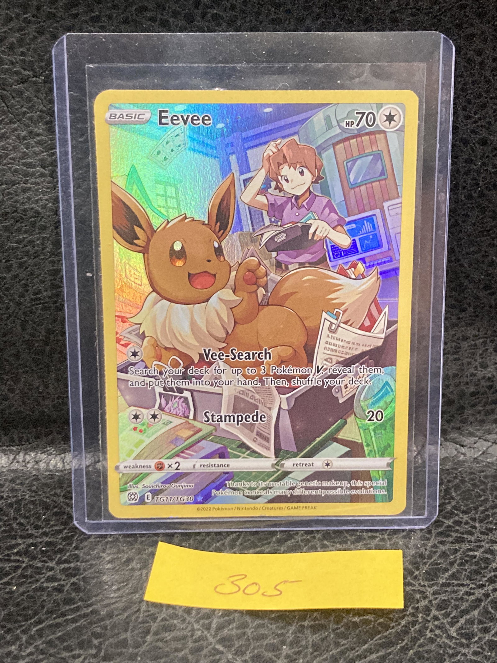 Eevee Tg11/Tg30 Brilliant Stars Rare Pokemon Full Art Character Card: Eevee Tg11/Tg30 Brilliant Stars Rare Pokemon Full Art Character Card