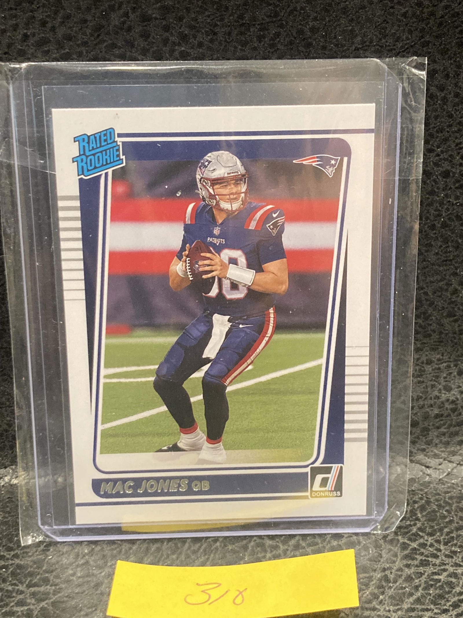 Mac Jones 2021 Donruss Rated Rookie Rc #255 Patriots (1 of 2)