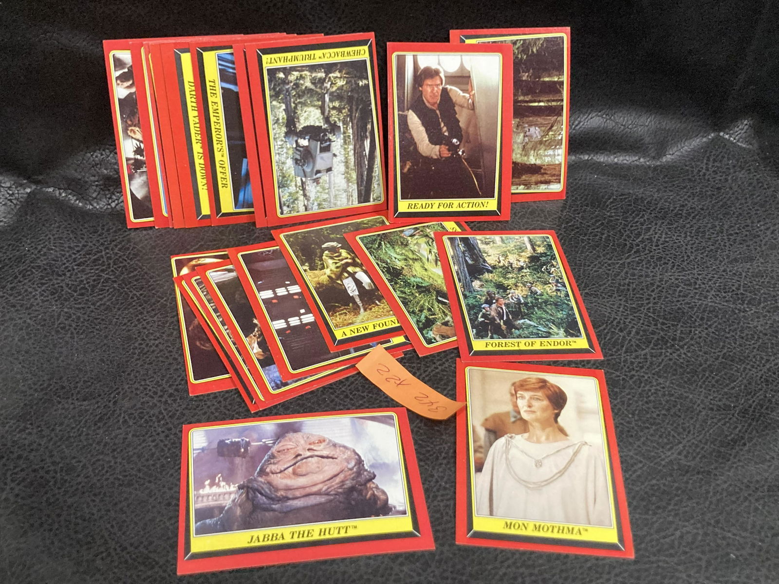 Lot Of 22 Red Boarder Star Wars Vintage 1983 Card Lot (1 of 3)