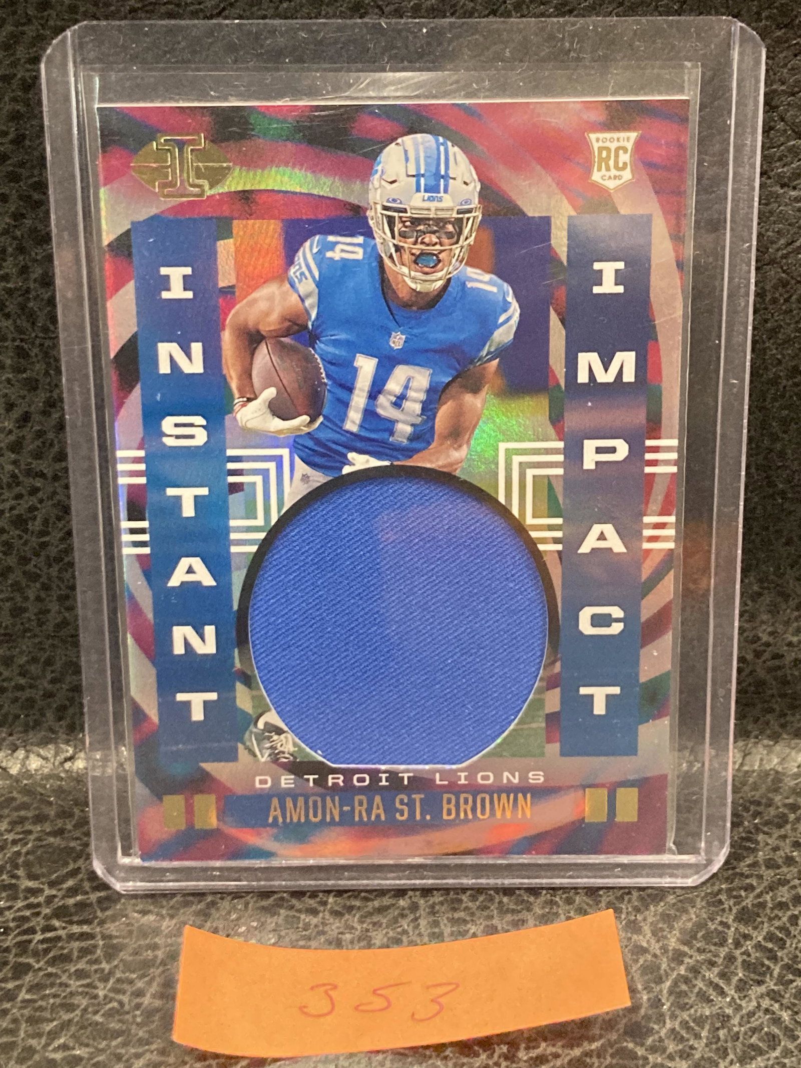 Amon Ra St Brown 2021 Illusions Instant Impact Patch Rookie Lions: Amon Ra St Brown 2021 Illusions Instant Impact Patch Rookie Lions