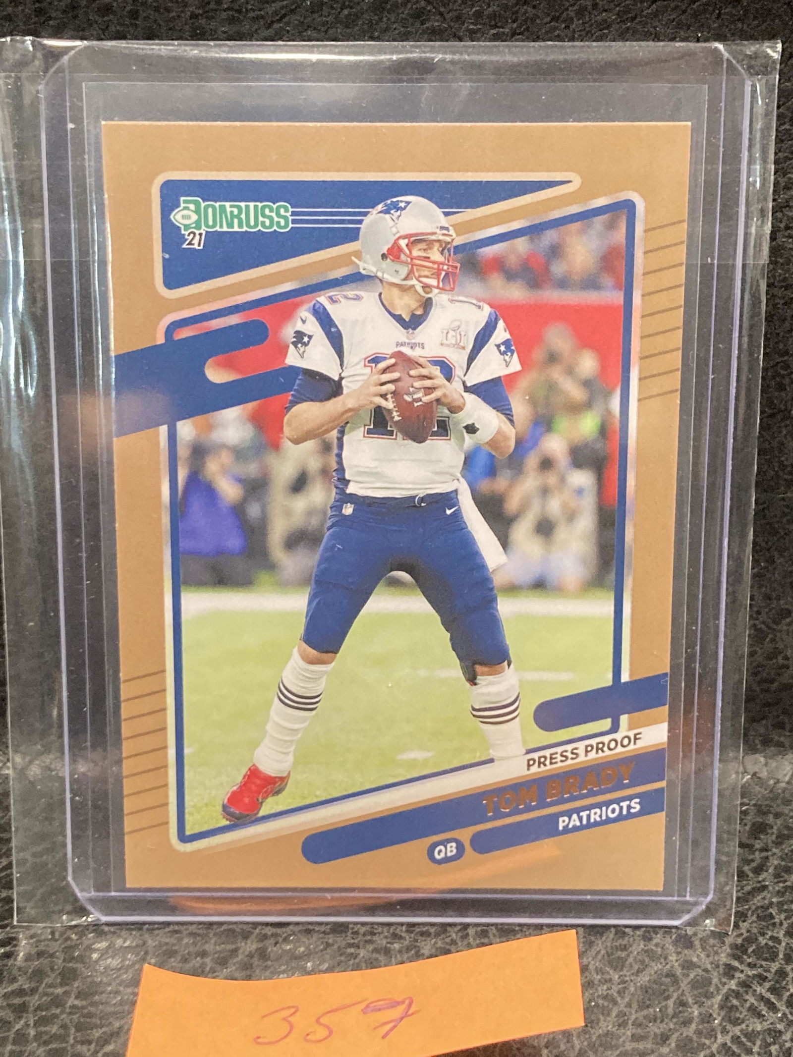 2021 Panini Donruss Press Proof Bronze Tom Brady #2 Patriots (1 of 2)