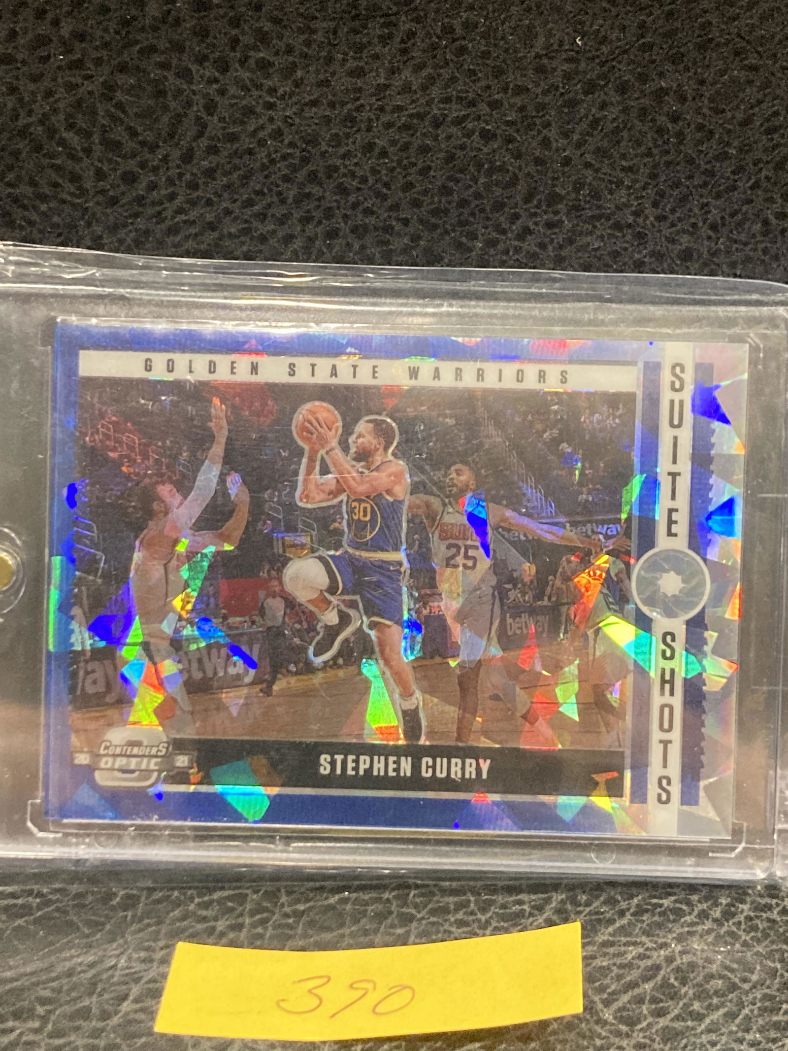 Stephen Curry 2020-21 Panini Contenders Optic Blue Cracked Ice Suite Shots Prizm (1 of 2)