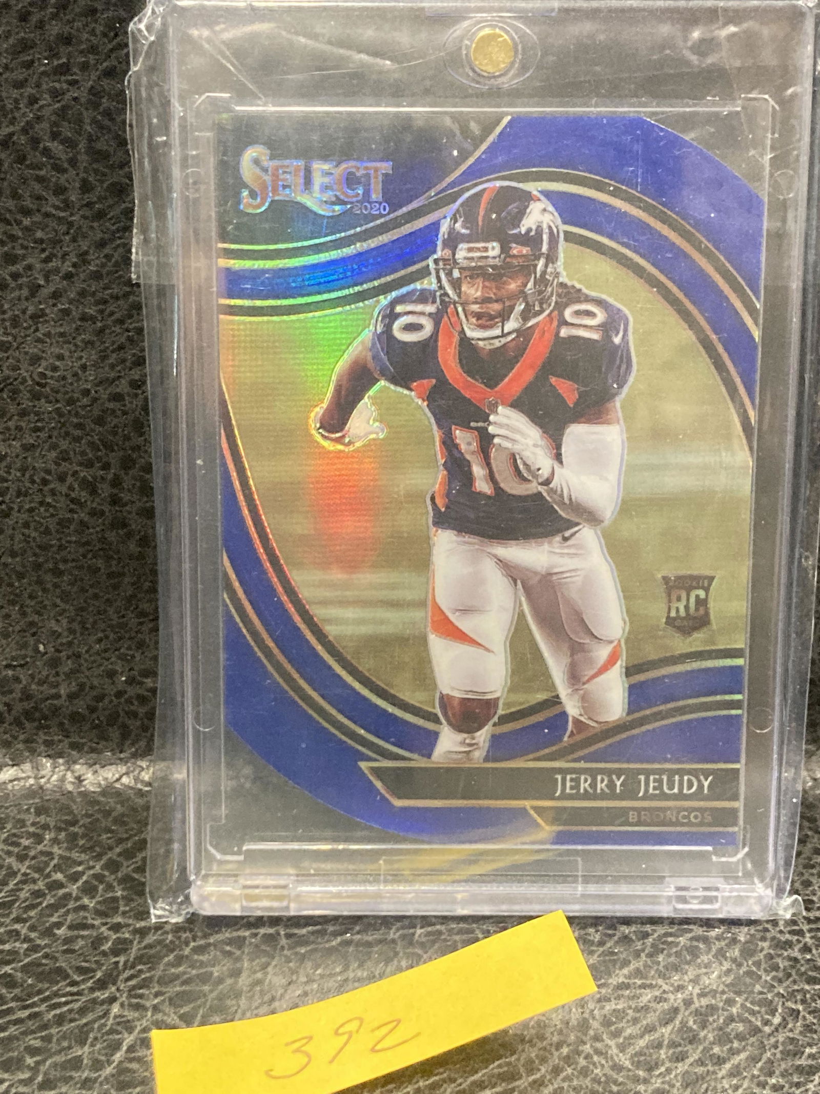 Jerry Jeudy 2020 Panini Select #356 Rc Field Level Blue Prizm Die-Cut (1 of 2)