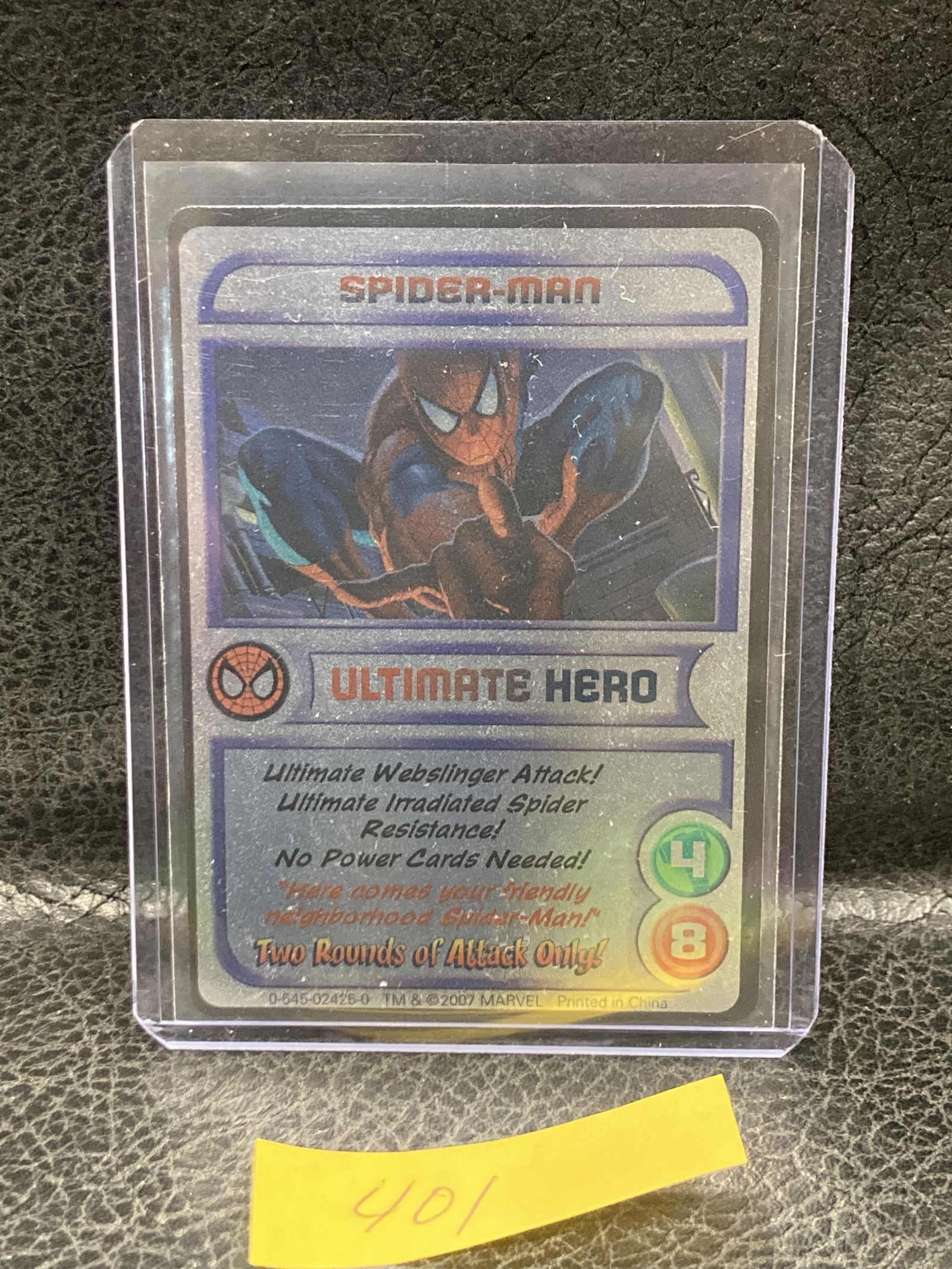 Spiderman Foil 2007 Super Hero Collectors Club Scholastic Cards (1 of 2)