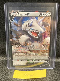 Aggron V 096/172 Pokemon Brilliant Stars Ultra Rare Holo Nm: Aggron V 096/172 Pokemon Brilliant Stars Ultra Rare Holo Nm