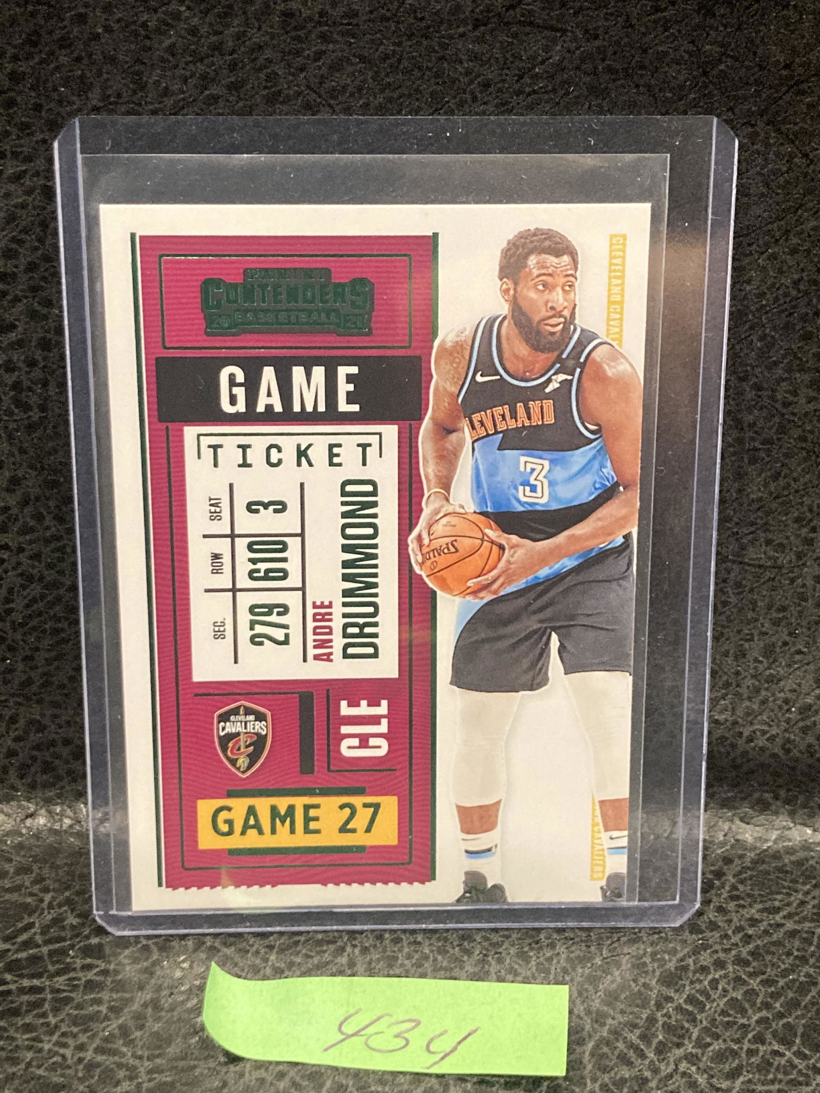 Andre Drummond 2020-21 Panini Contenders Basketball Green Game Ticket #79 (1 of 2)
