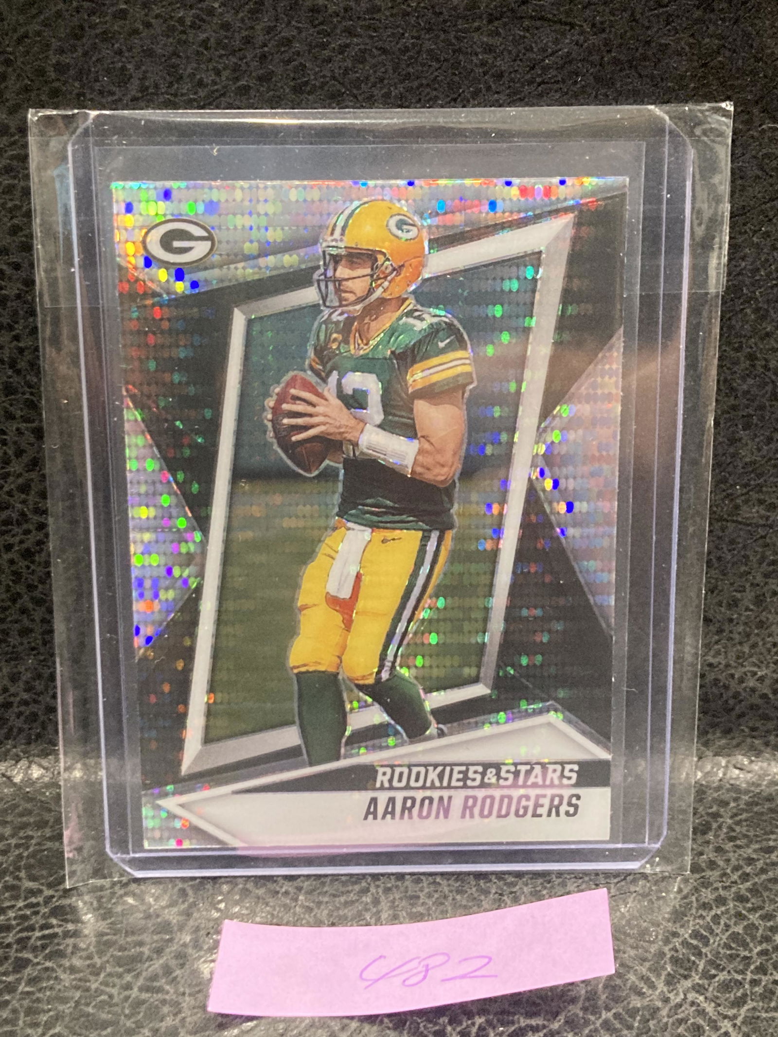 Aaron Rodgers 2021 Panini Rookies & Stars Packers #59 Silver Pulsar Prizm (1 of 2)