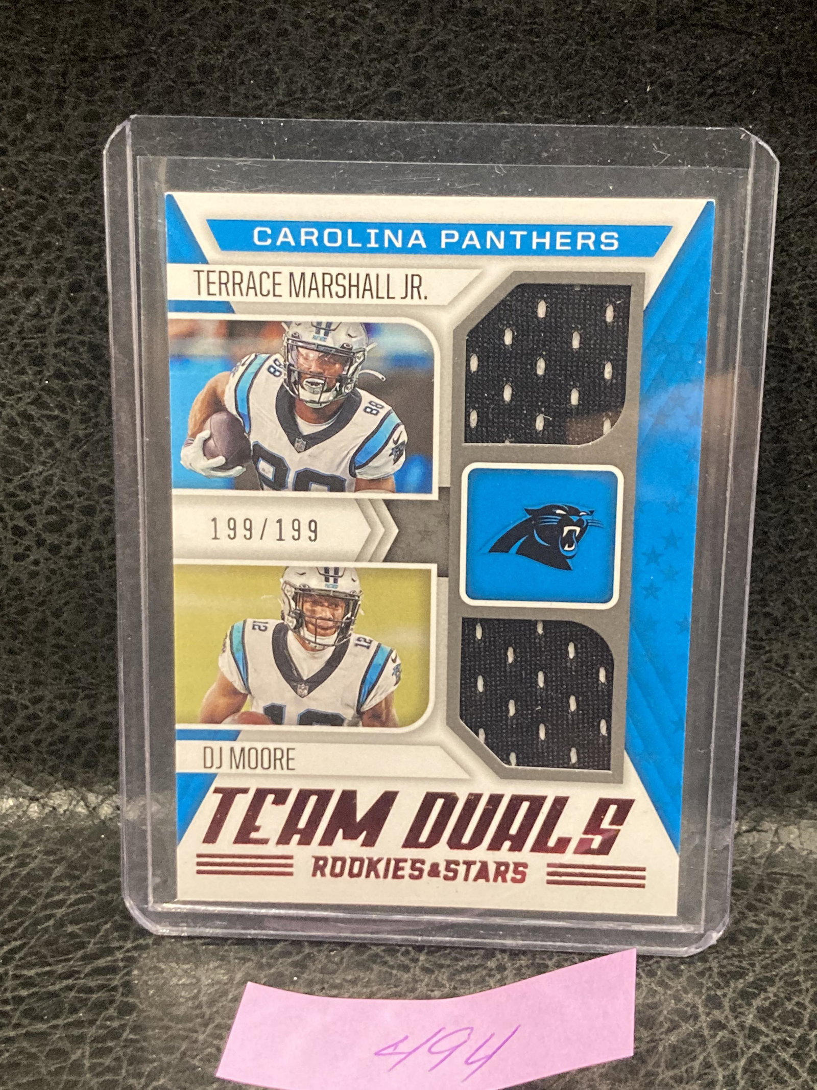 Terrance Marshall Dj Moore 2021 Panini Rookie & Stars Rc Team Duals #/199: Terrance Marshall Dj Moore 2021 Panini Rookie & Stars Rc Team Duals #/199