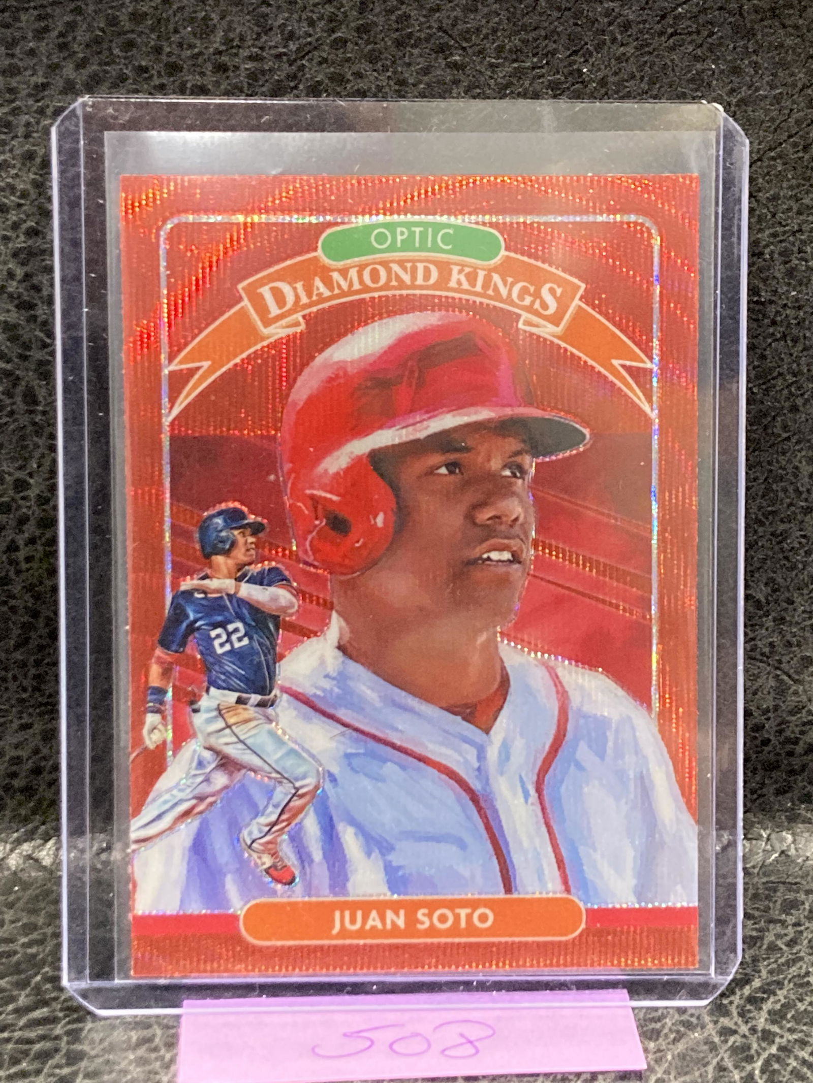 Juan Soto 2020 Panini Donruss Optic Diamond Kings Retail Red Wave Prizm #23 (1 of 2)