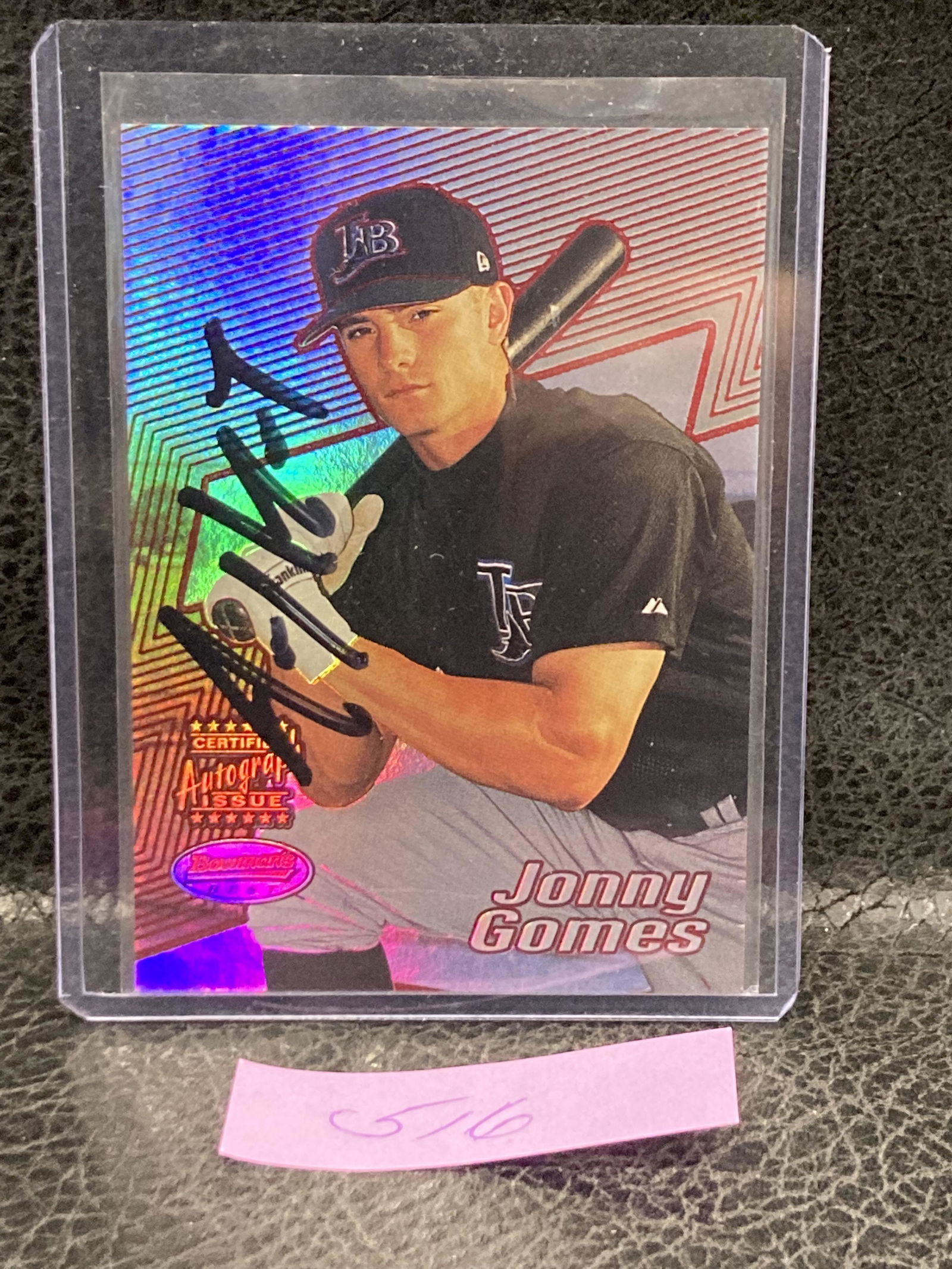Jonny Gomes 2002 Bowmans Best Auto #136 Rookie Auto Rc (1 of 2)
