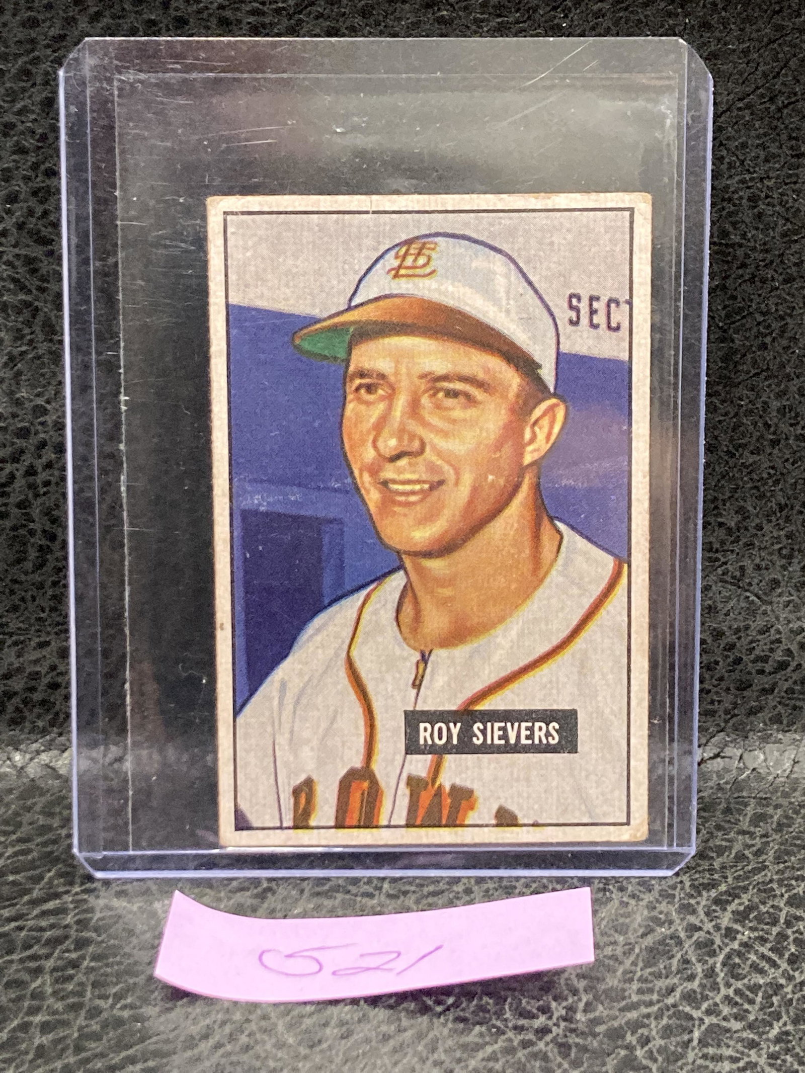 Roy Sievers 1951 Bowman #67 St Louis Browns: Roy Sievers 1951 Bowman #67 St Louis Browns