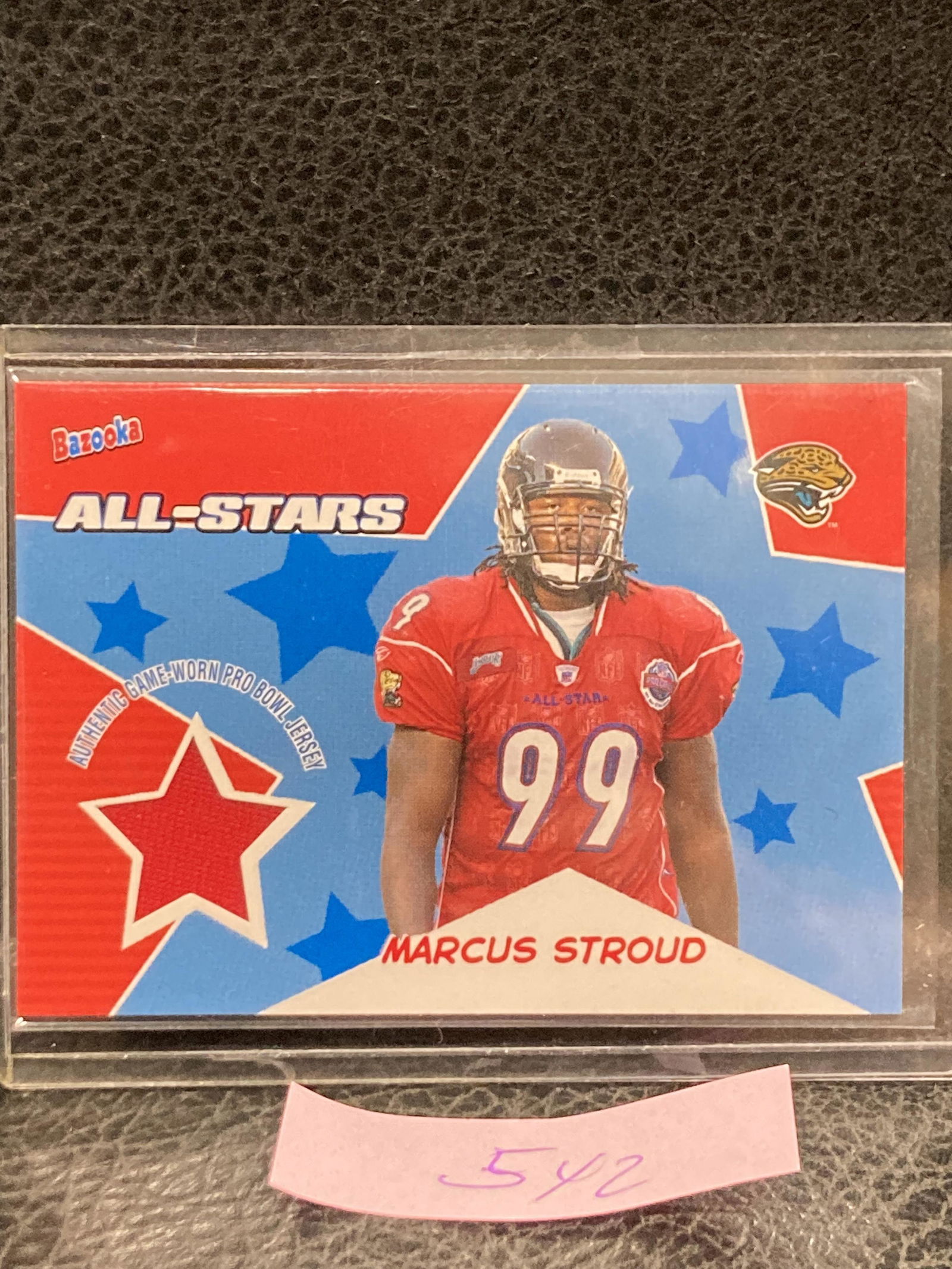 Marcus Stroud  2005 Bazooka All-Stars Jerseys Jaguars Football Card #BAMS (1 of 2)