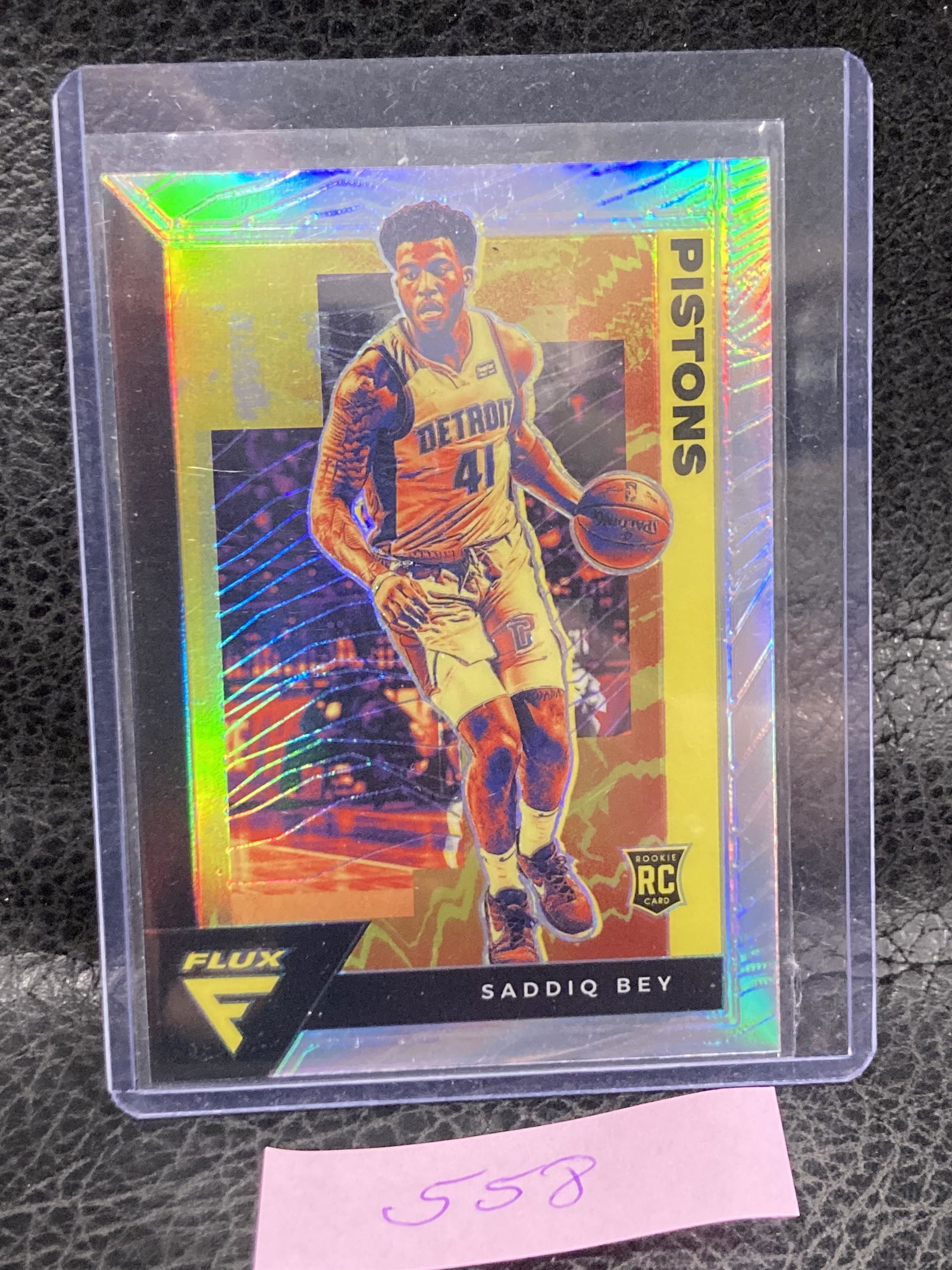 Saddiq Bey 2020-21 Panini Flux #212 Rc Silver Prizm Pistons (1 of 2)