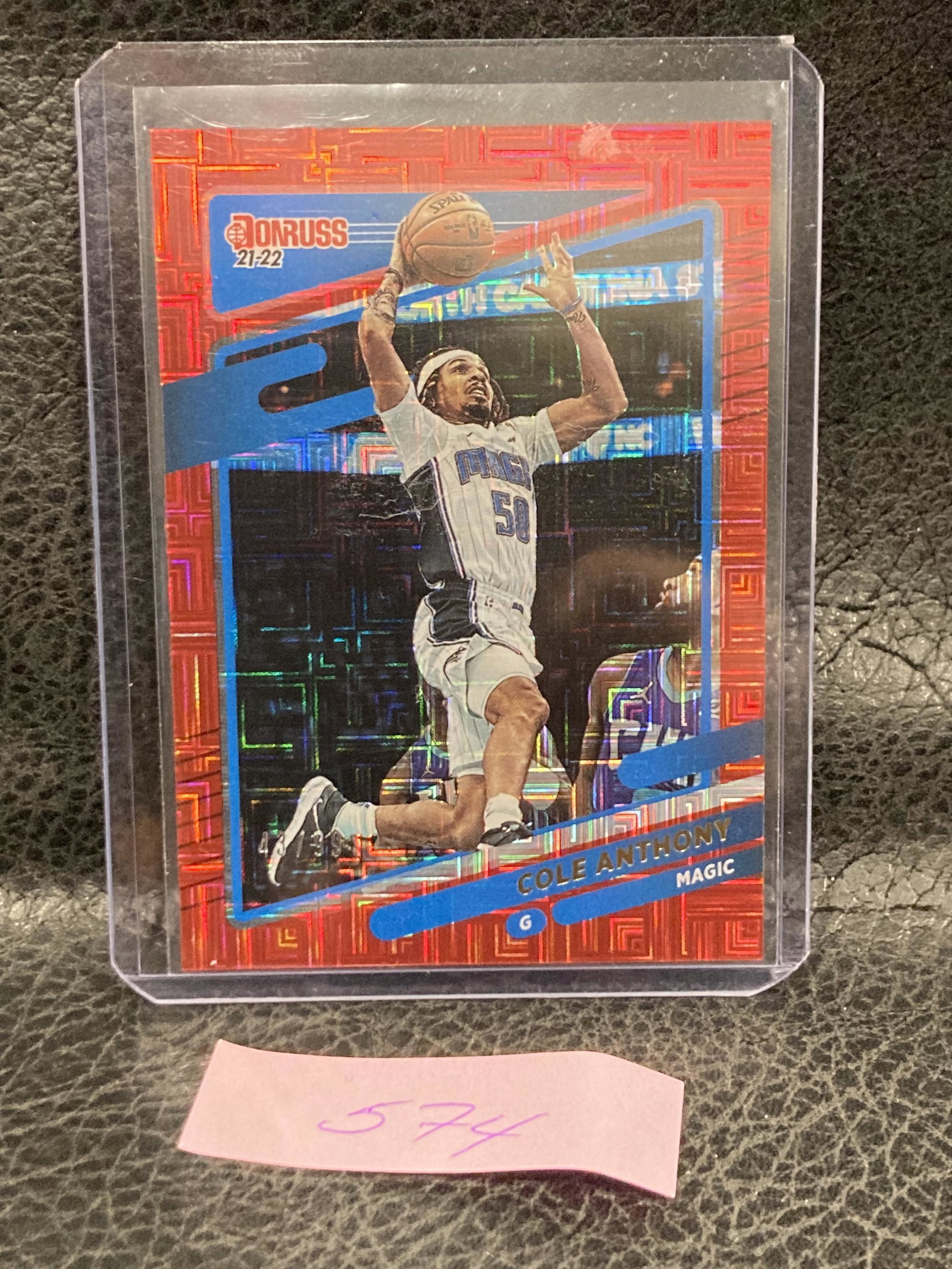 Cole Anthony 2021-22 Donruss Choice Gold Mojo Red Magic #160: Cole Anthony 2021-22 Donruss Choice Gold Mojo Red Magic #160