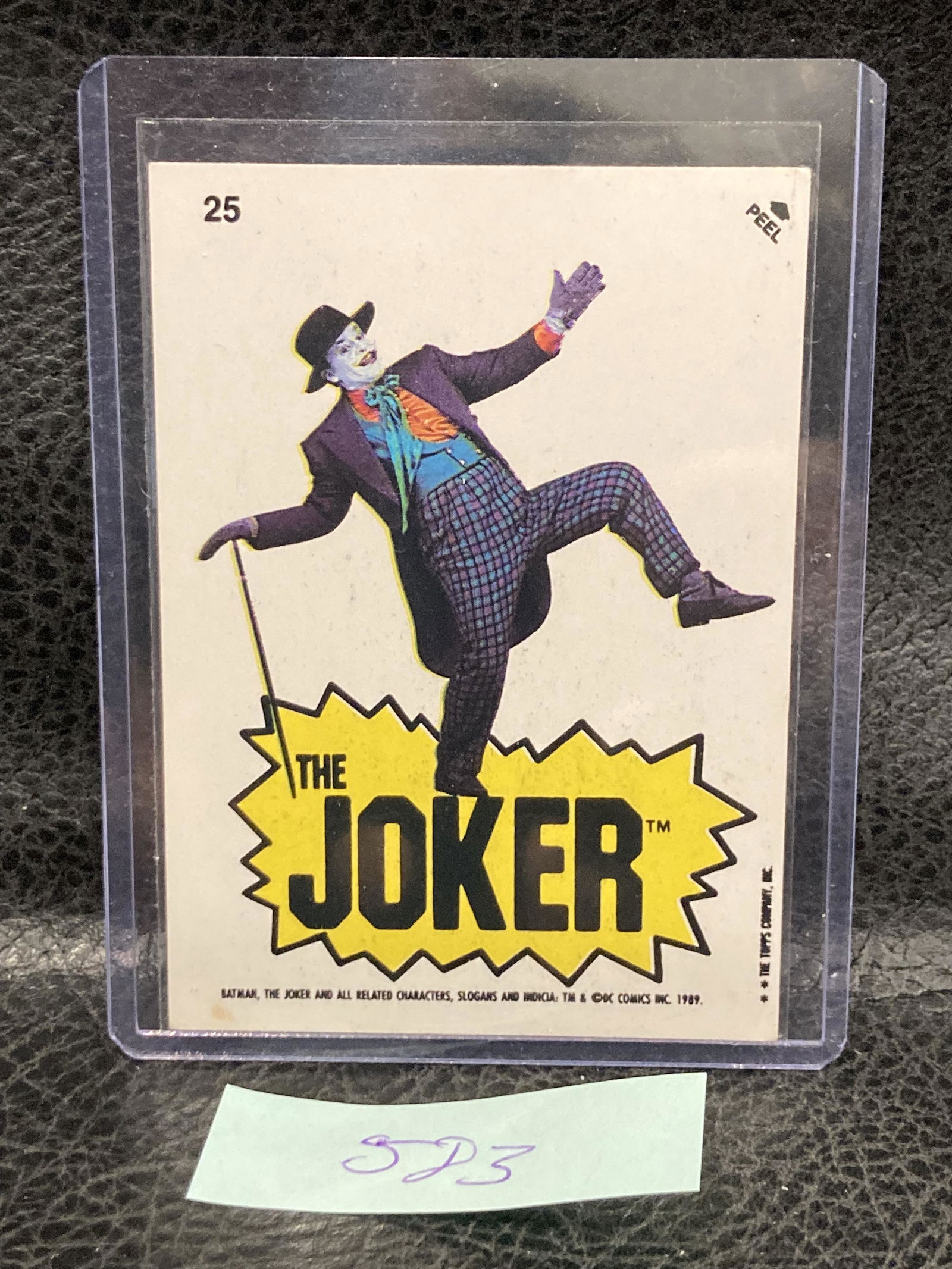 The Joker 1989 Topps Batman Stickers Trading Card #25 (1 of 2)