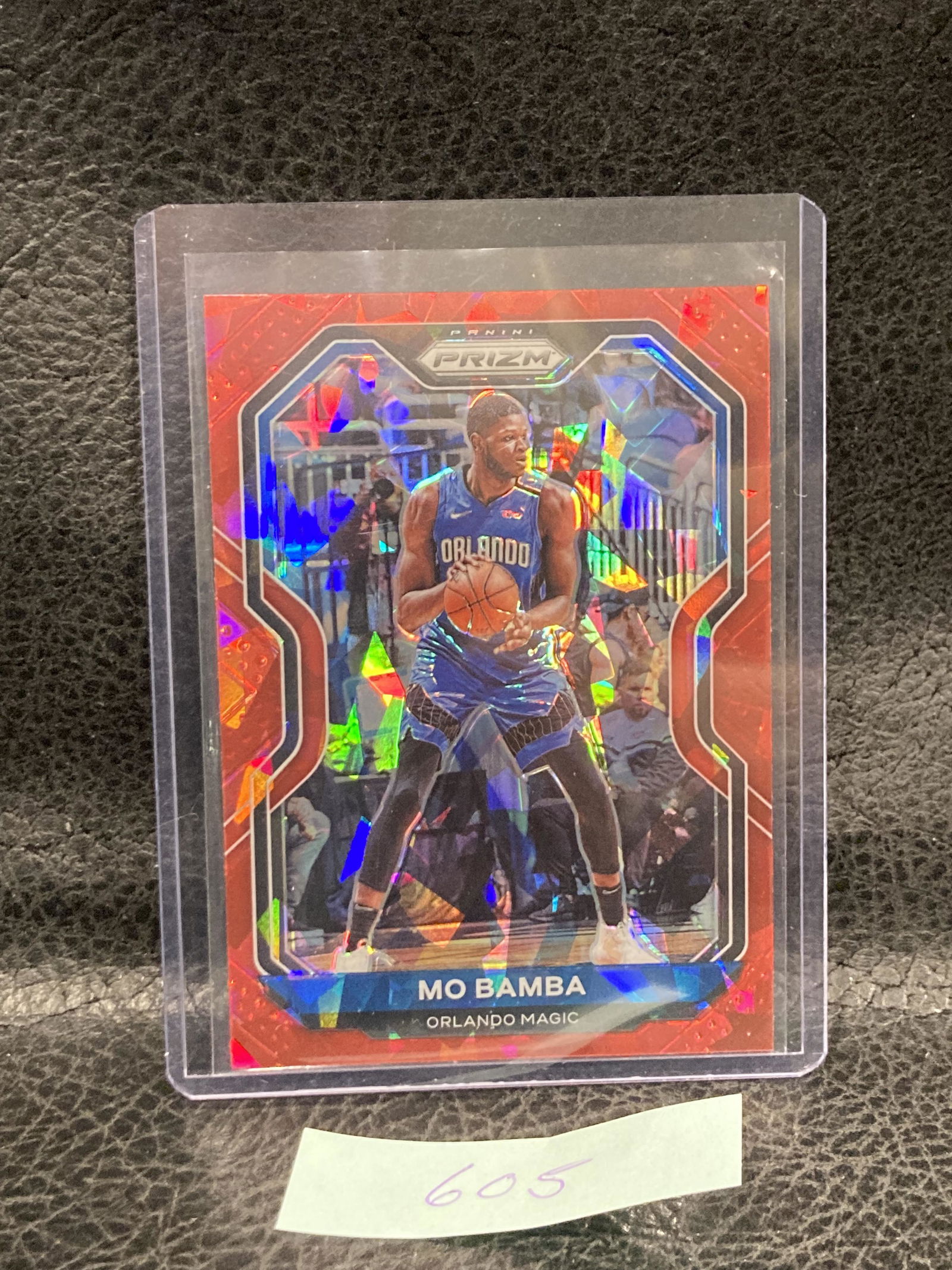 Mo Bamba 2020-21 Prizm #171 Red Cracked Ice Prizm Orlando Magic (1 of 2)