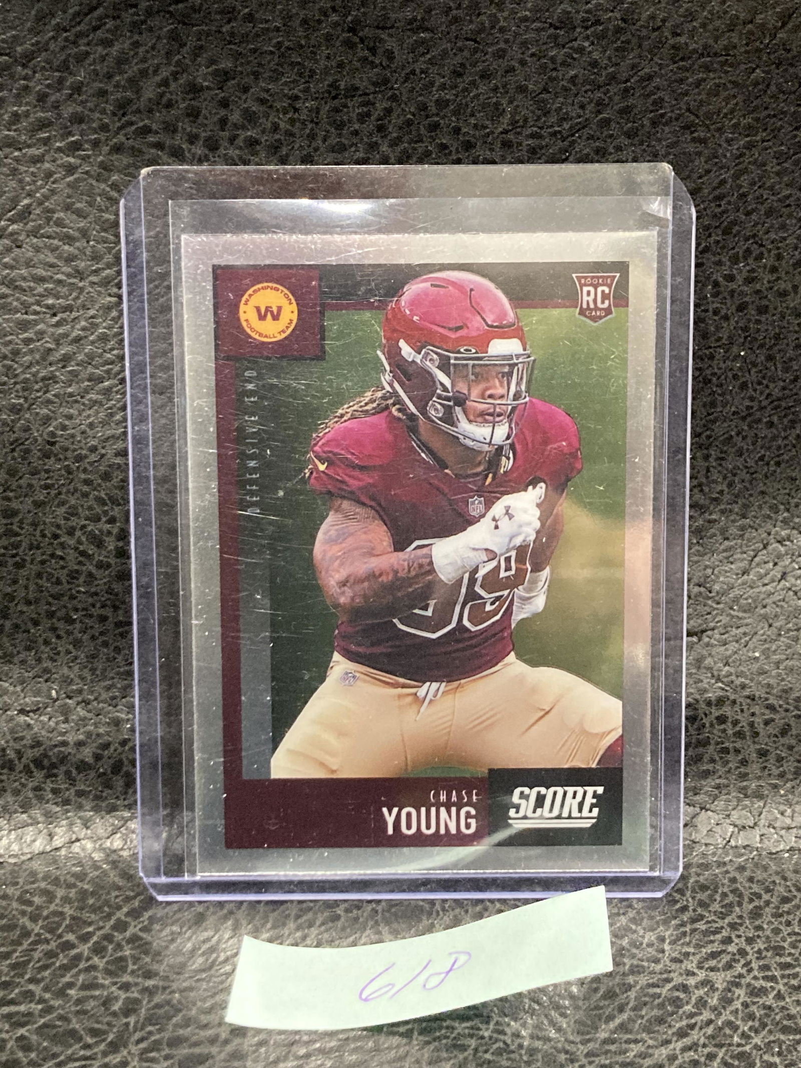 Chase Young 2020 Chronicles Score Chrome Silver Rookie #460 Washington Fbt (1 of 2)