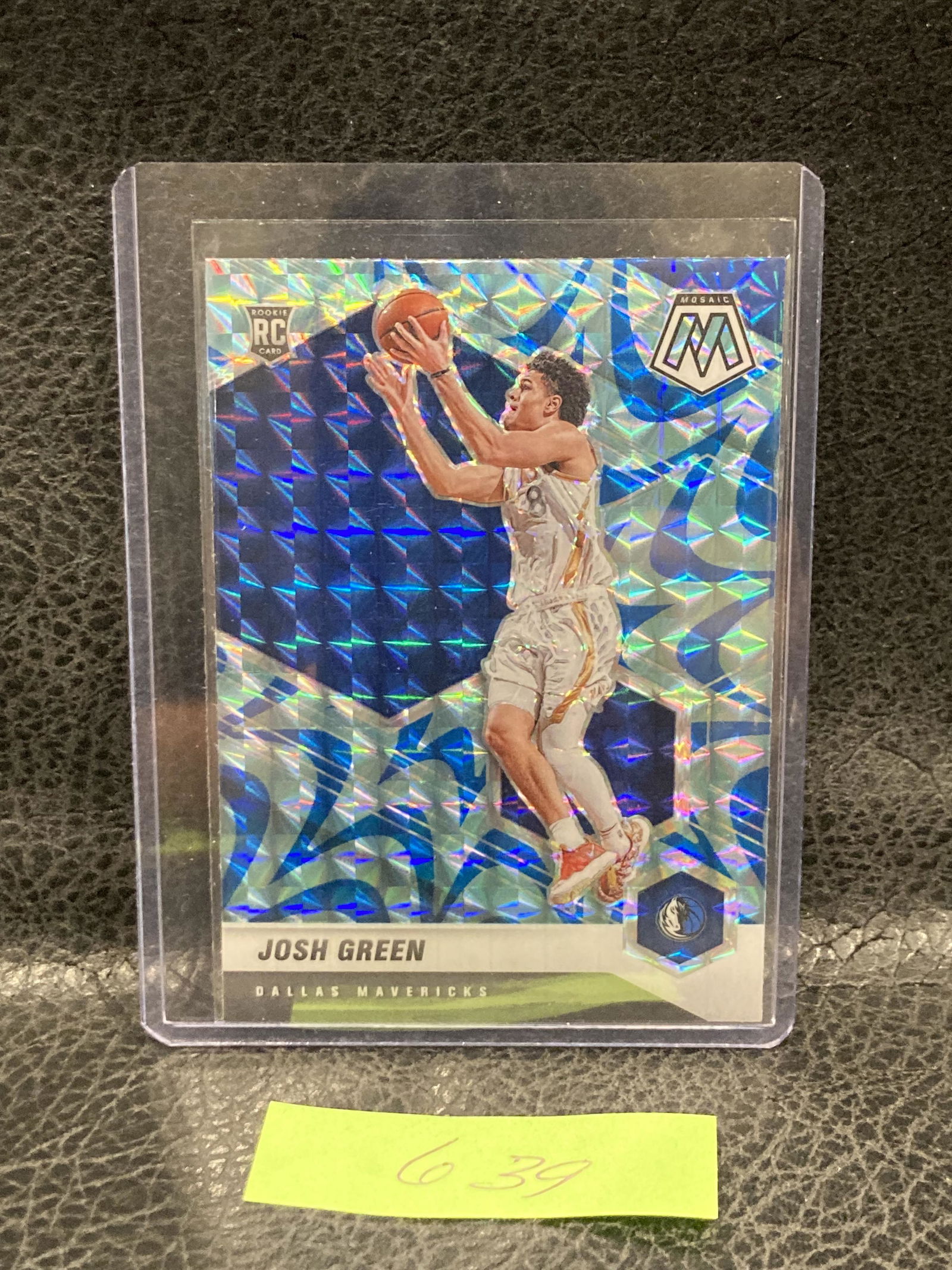 Josh Green 2020-21 Panini Mosaic Rc Reactive Blue Prizm #230 Dallas Mavericks (1 of 2)