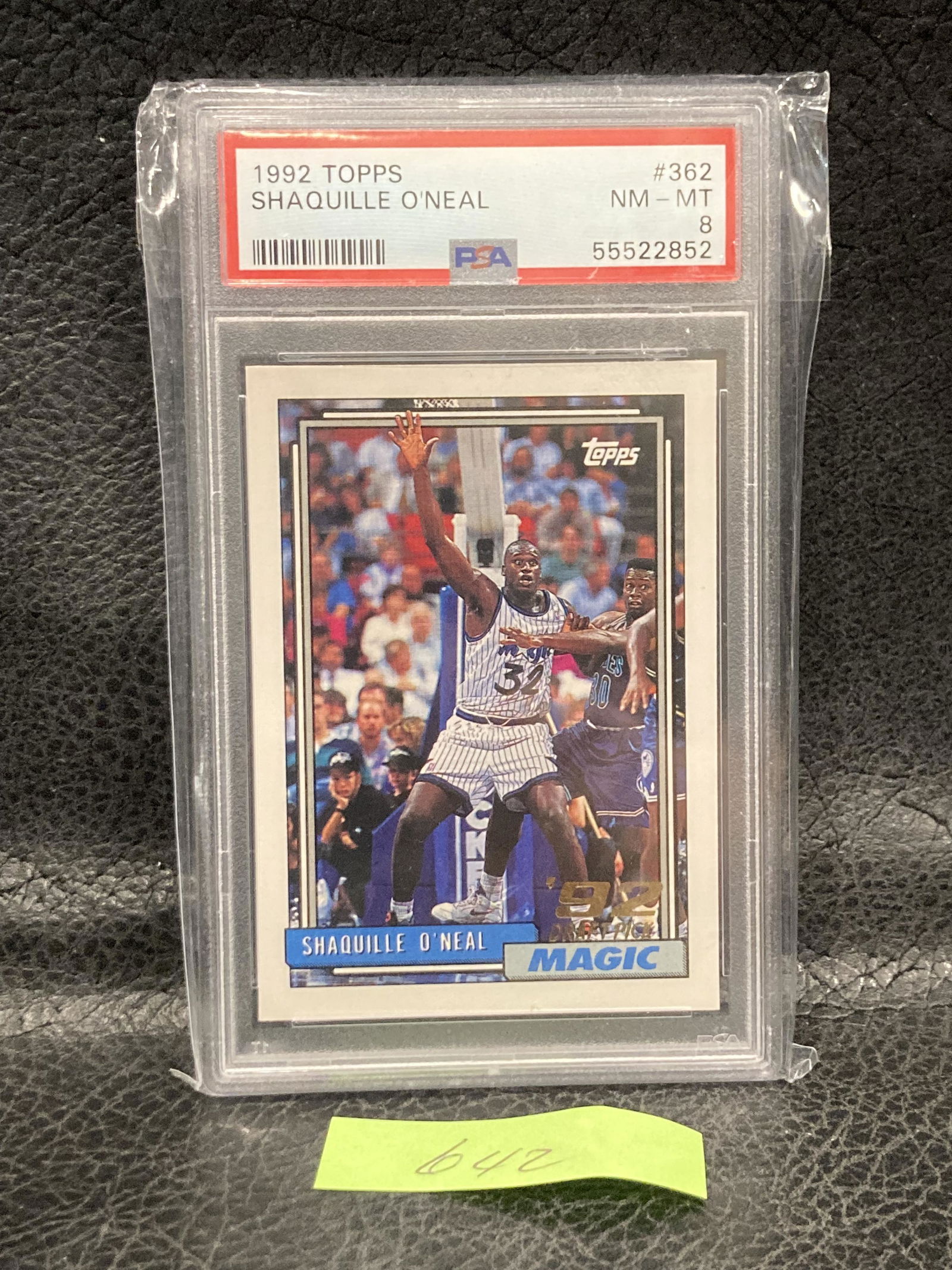 Shaquille Oneal 1992 Topps Rookie Card #362 Rc Shaq Graded Nm Mint Psa 8 (1 of 2)