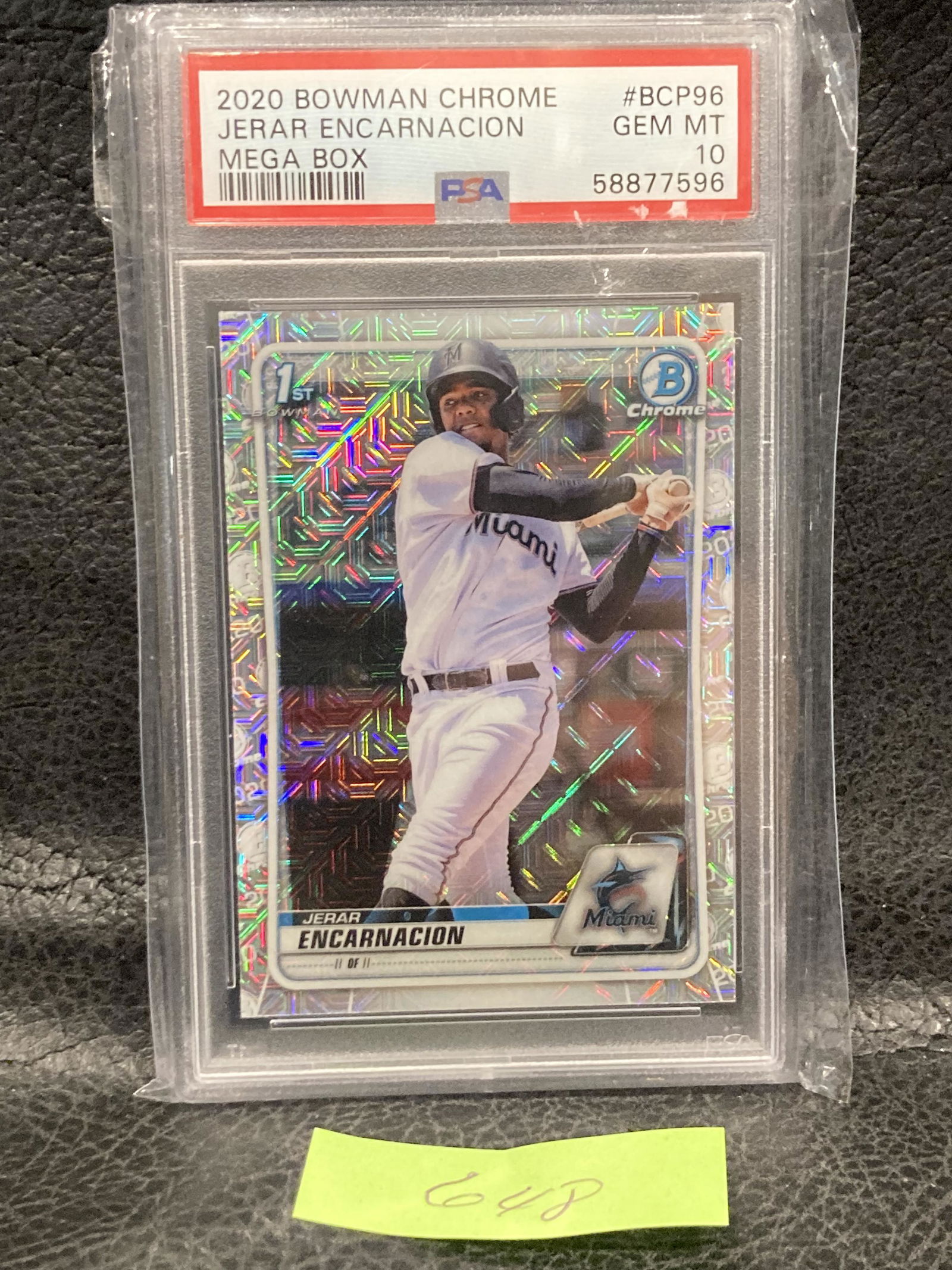 2020 Bowman Chrome Jerar Encarnacion Mojo Refractor - Mega Box Psa 10 Gem Mint (1 of 2)