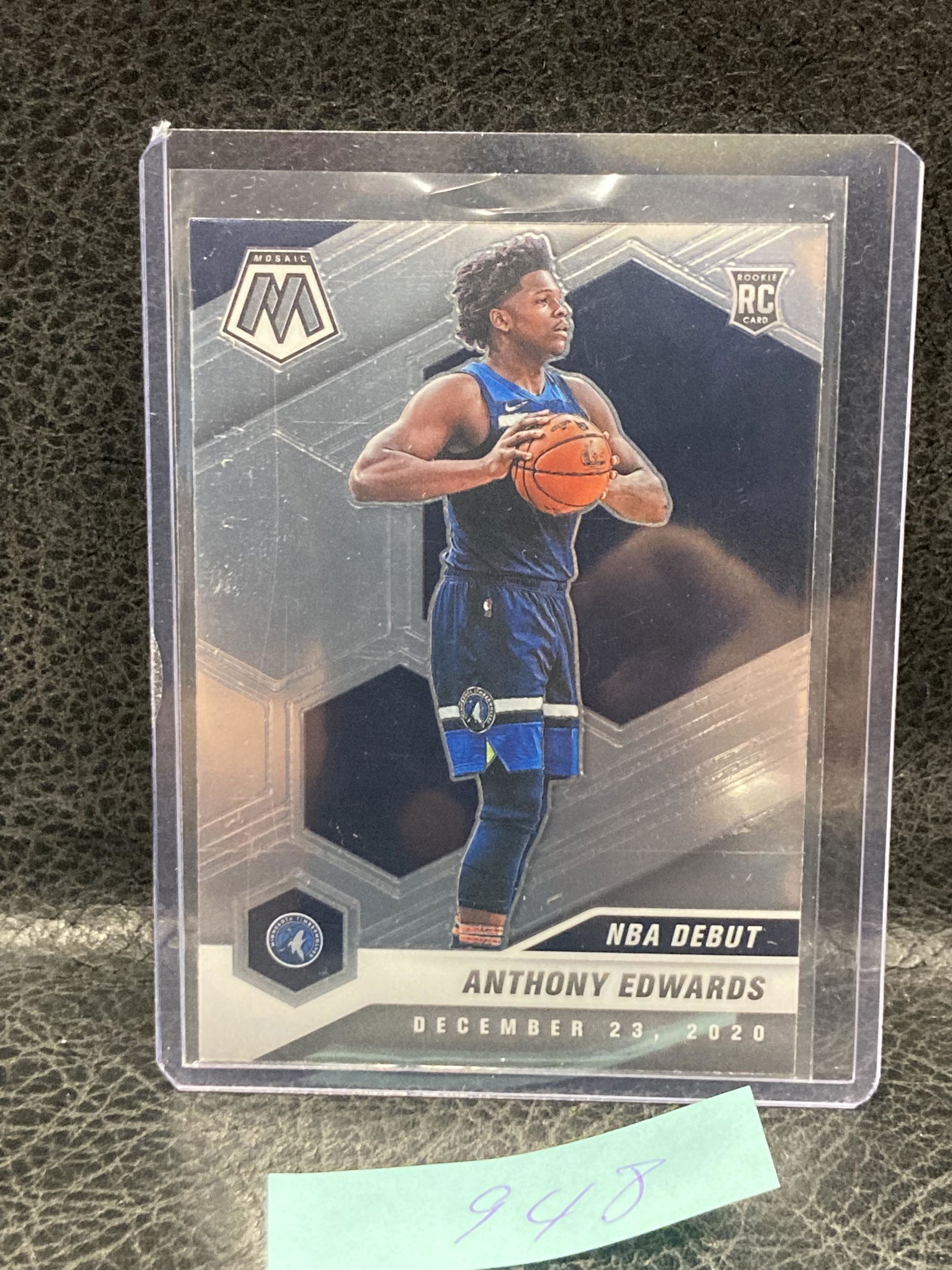 Anthony Edwards Debut Panini NBA Mosaic Rookie Card RC 2020-2021 (1 of 2)