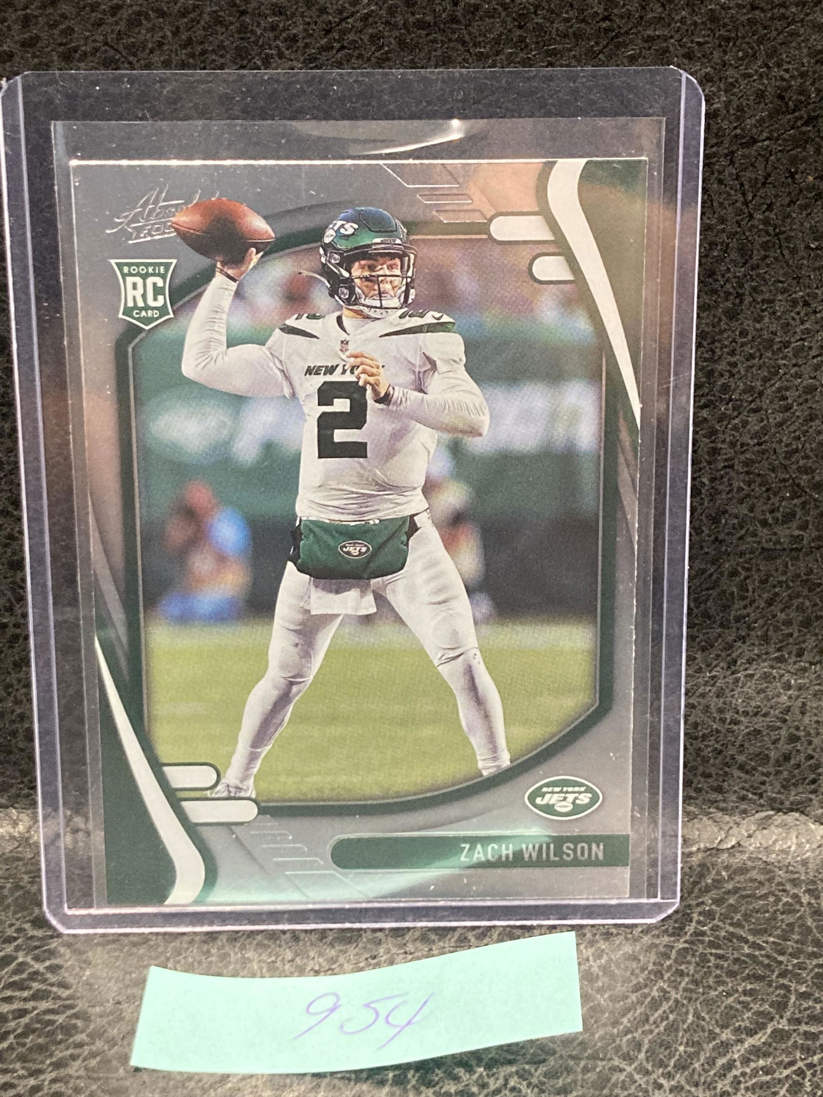 Zach Wilson 2021 Absolute Football Rookie Card #102 New York Jets RC (1 of 2)