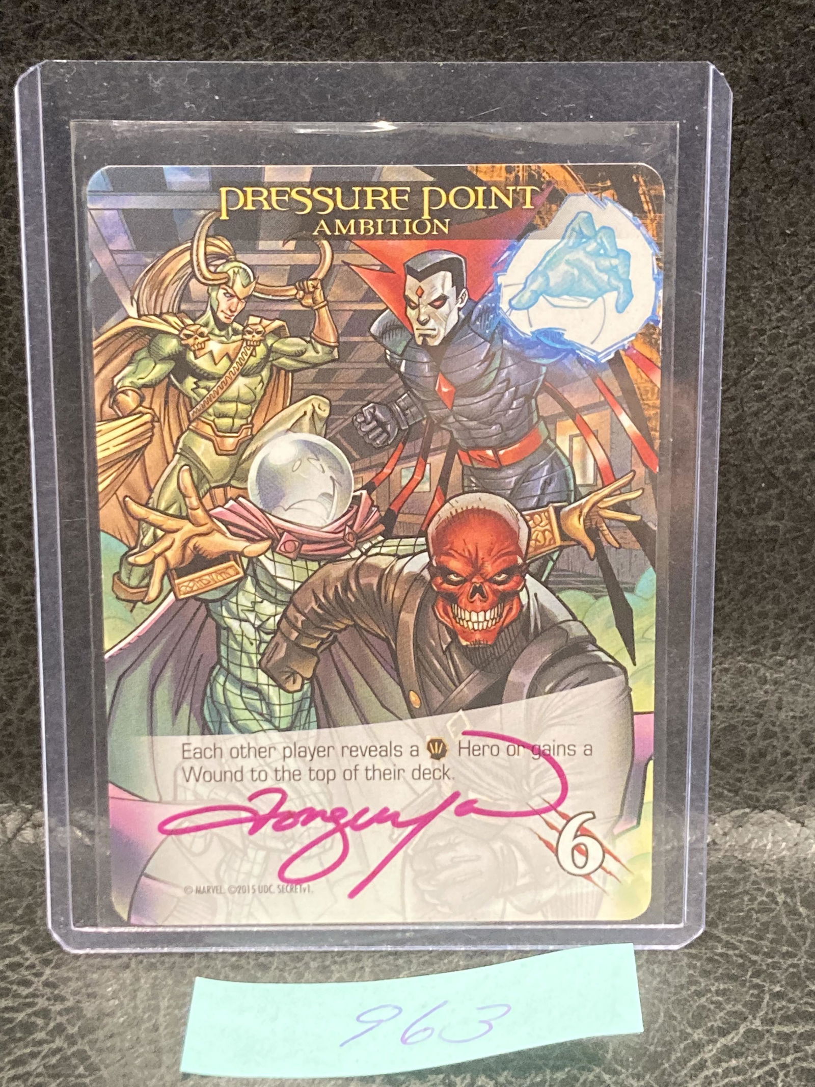 Ambition Loki Mysterio Skull 2015 Upper Deck Marvel Legendary Pressure Point (1 of 2)