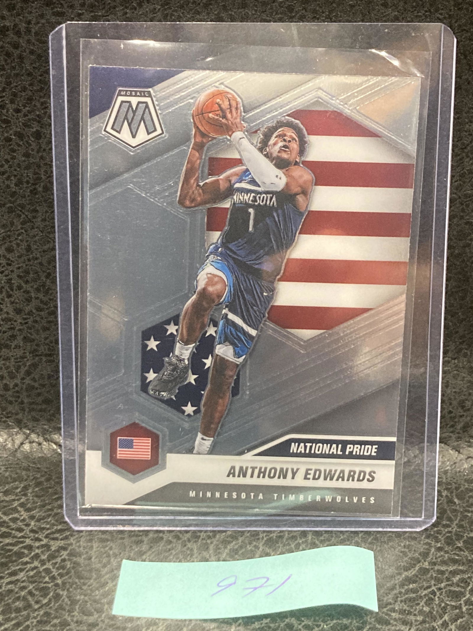 Anthony Edwards 2020-21 Panini Mosaic #252 National Pride Rookie Rc (1 of 2)