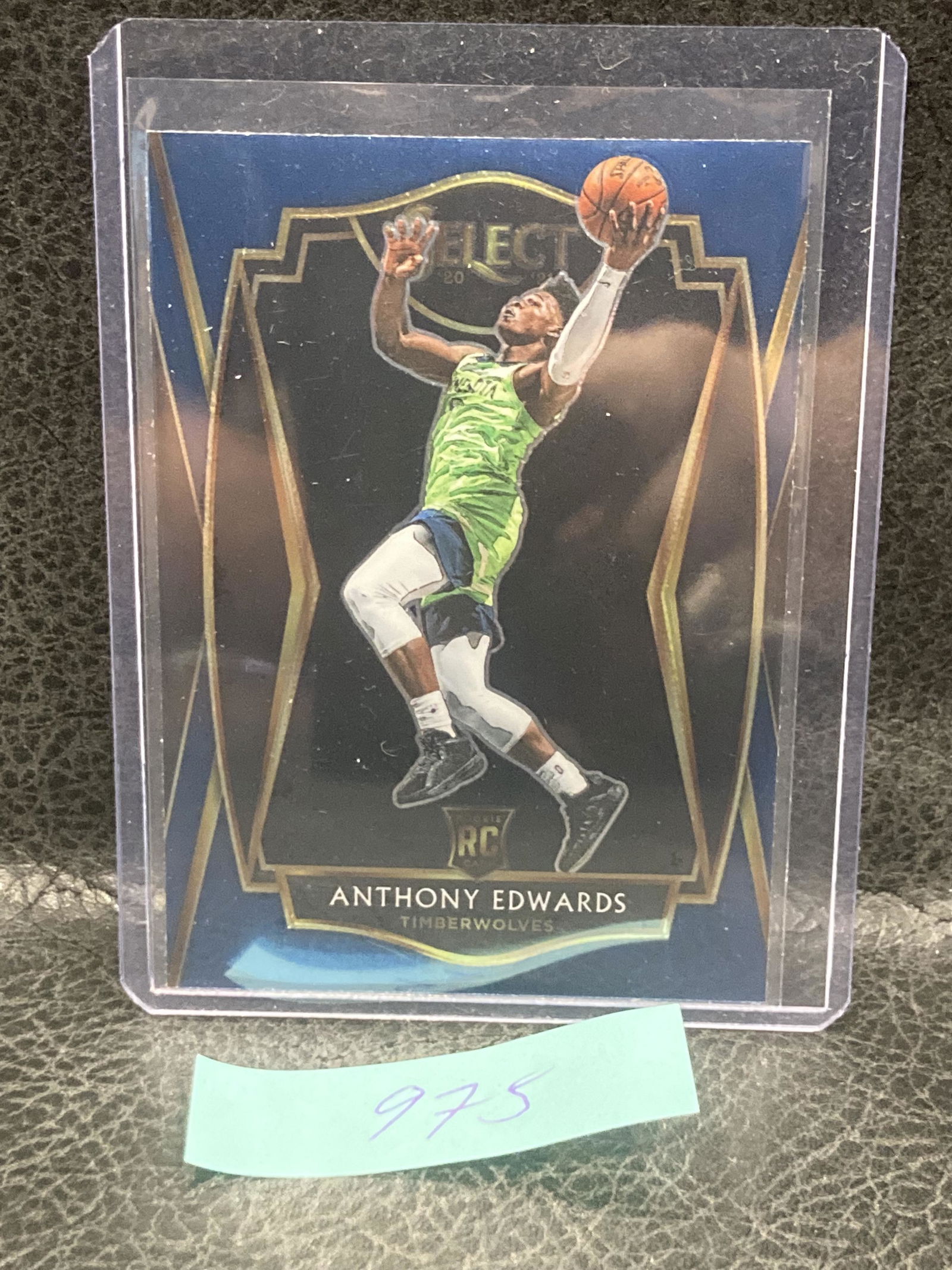 Anthony Edwards 2020-21 Select Premier Level Blue Prizm Rookie RC #169 (1 of 2)