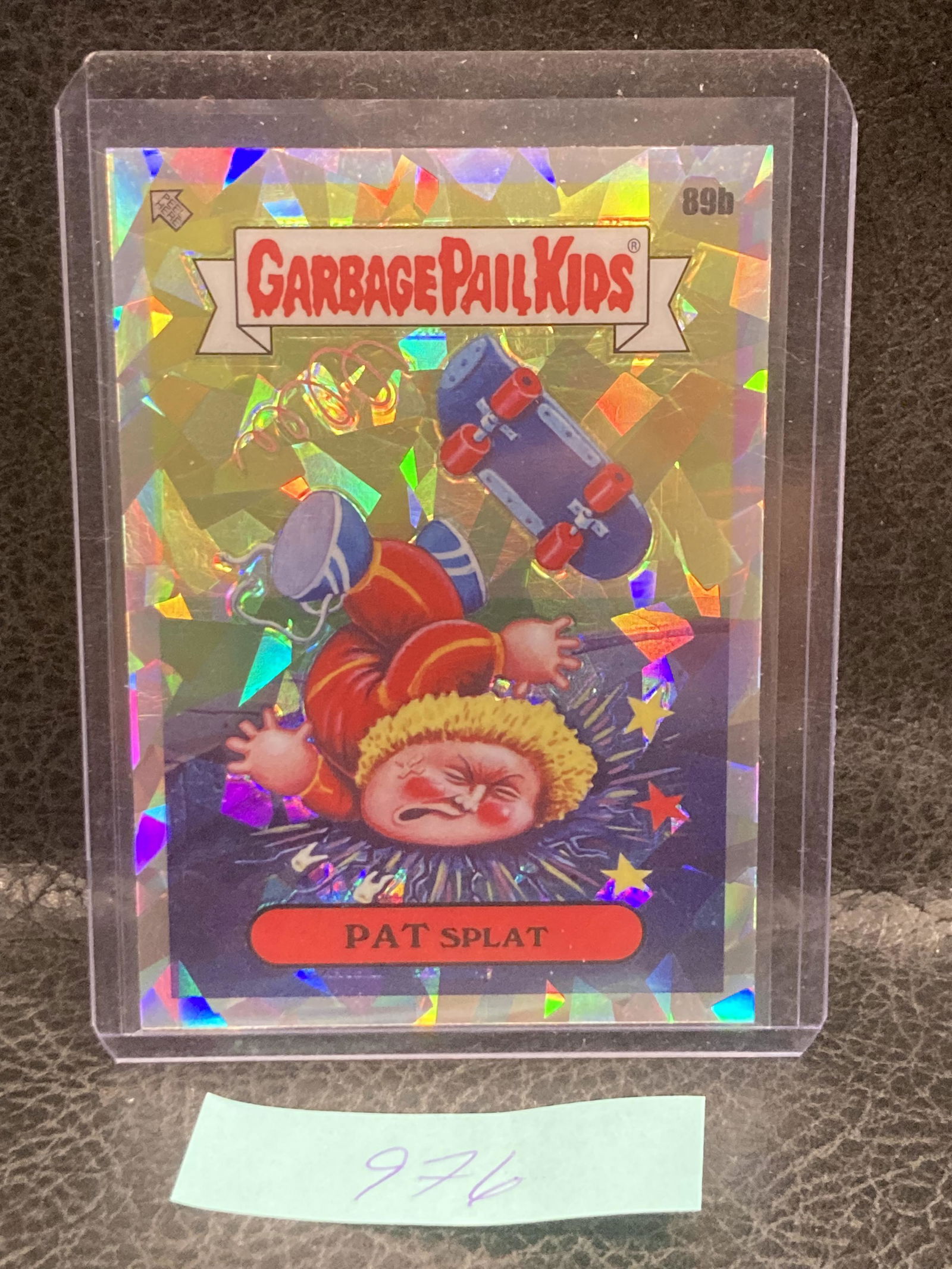 Pat Splat  2020 Garbage Pail Kids Chrome Series 3 Atomic Refractor #89B (1 of 2)