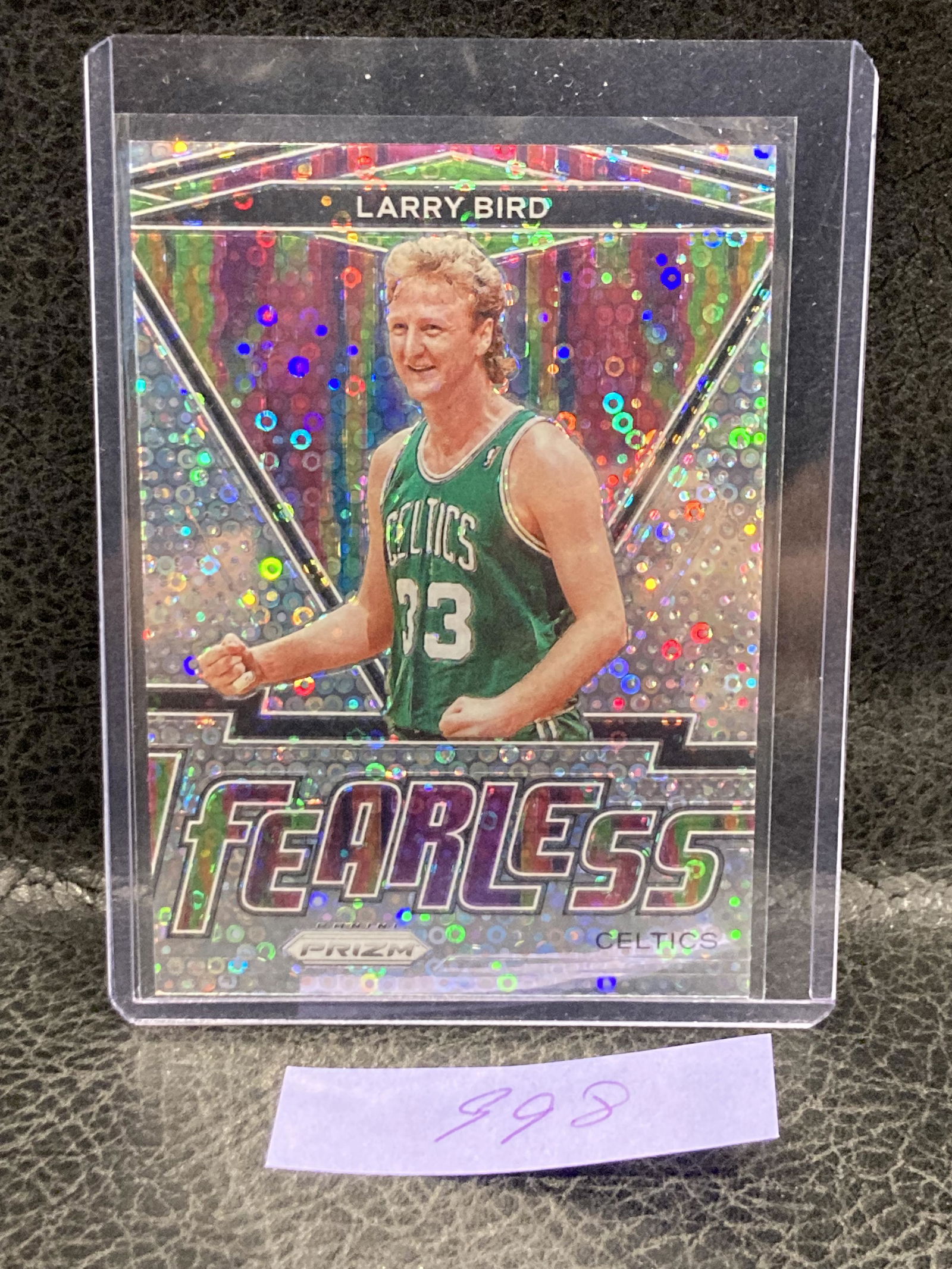 Larry Bird 2020-21 Panini Prizm Fast Break Fearless Disco Prizm Silver (1 of 2)