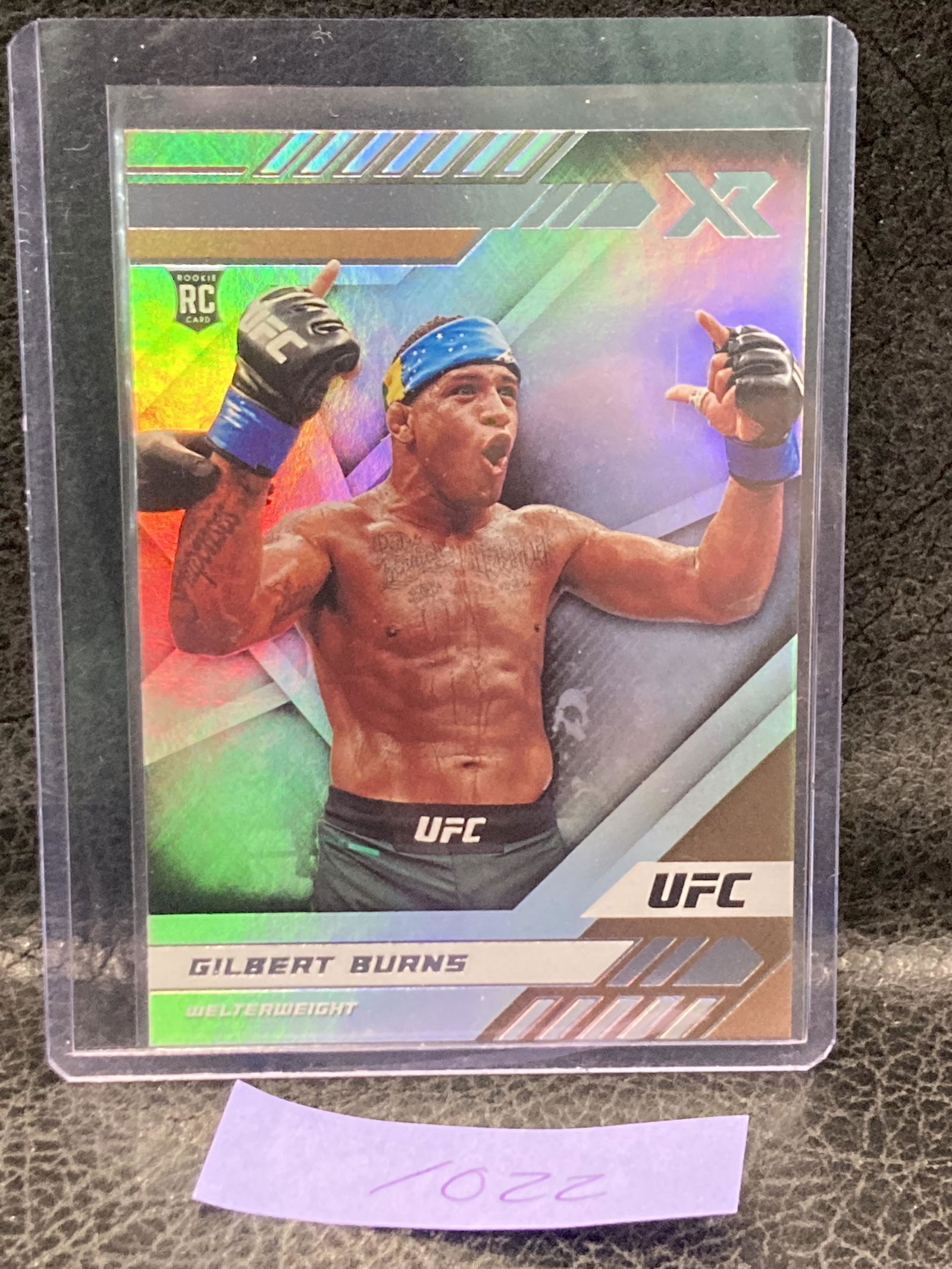 GILBERT BURNS 2021 UFC Chronicles RC Rated ROOKIE XR #193 (1 of 2)
