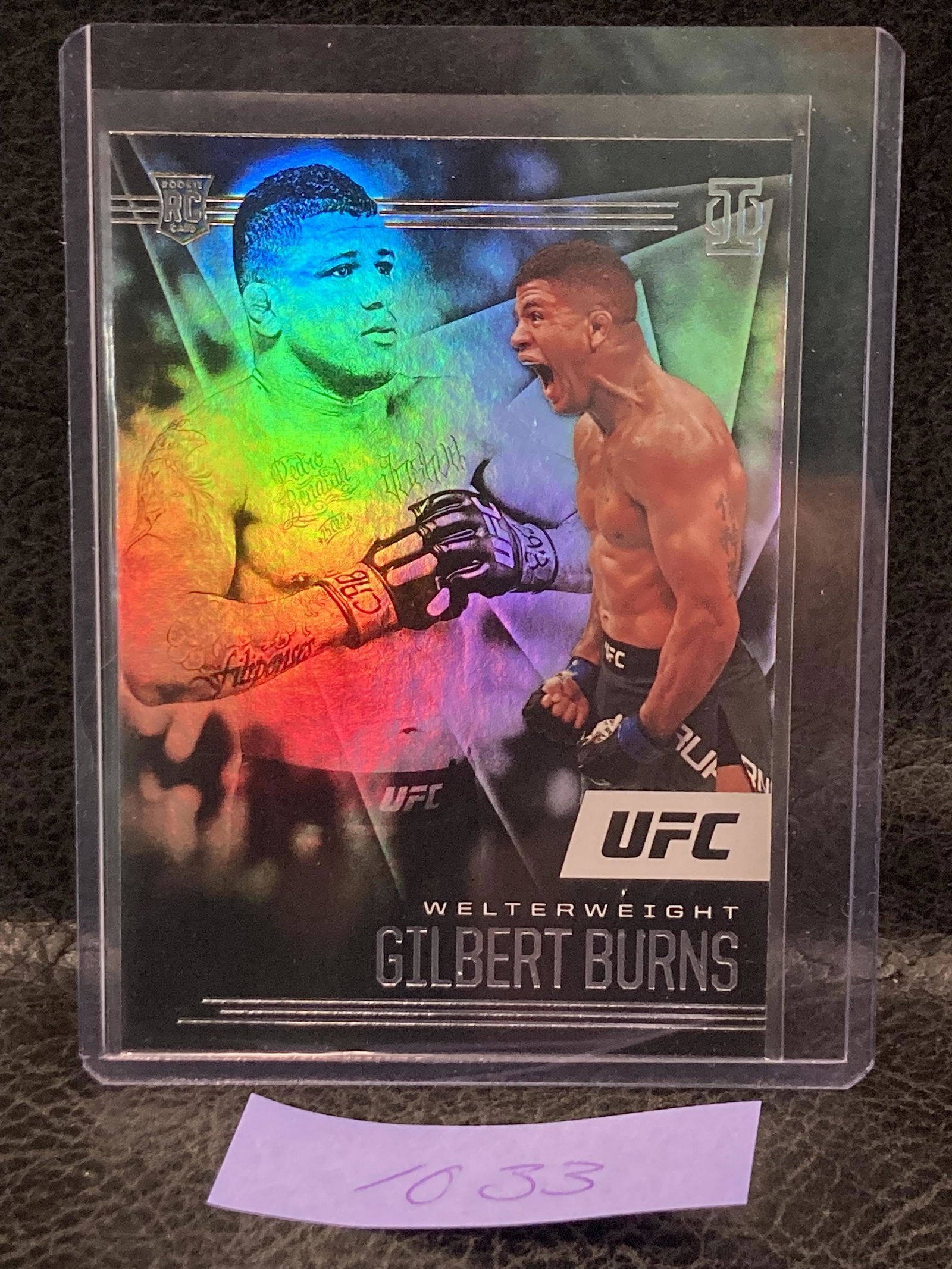 Gilbert Burns 2021 Panini Chronicles UFC Illusions Rookie RC #177 (1 of 2)