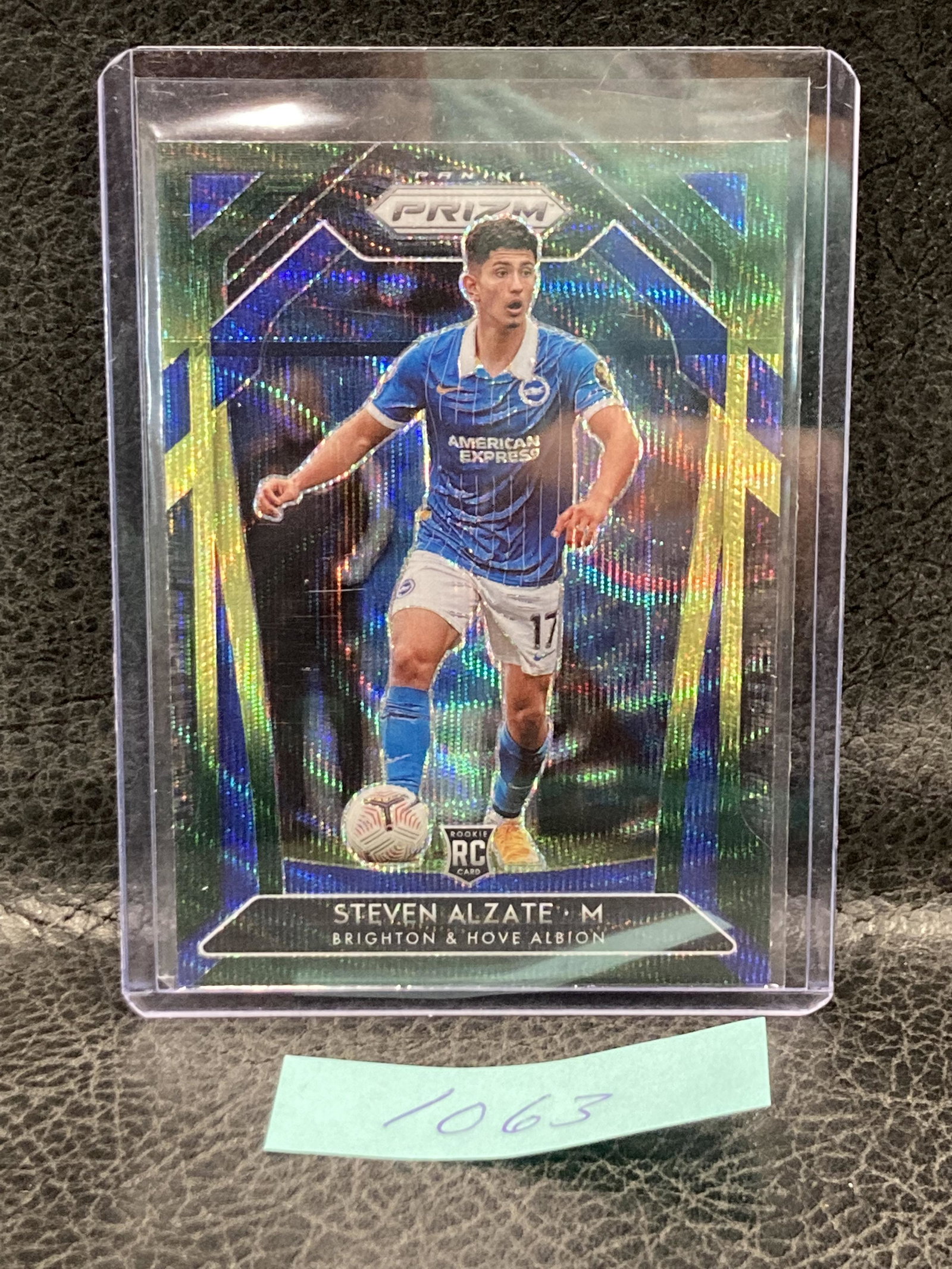 Steven Alzate 2020-2021 Prizm Premier League Green Wave Rc #177: Steven Alzate 2020-2021 Prizm Premier League Green Wave Rc #177