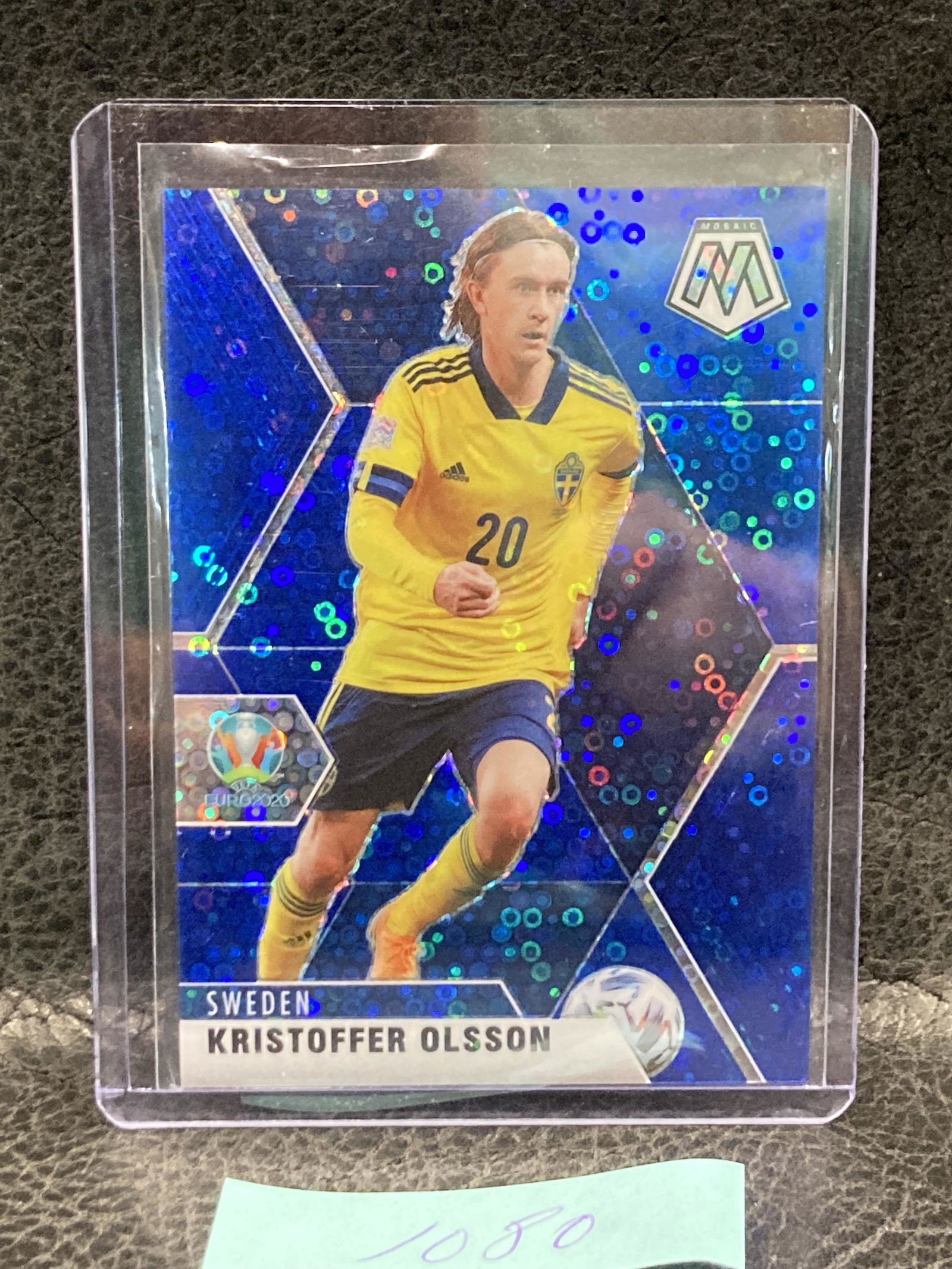 Kristoffer Olsson 2021 Panini Mosaic Uefa Euro 2020 Blue Circles /99 #176 (1 of 2)