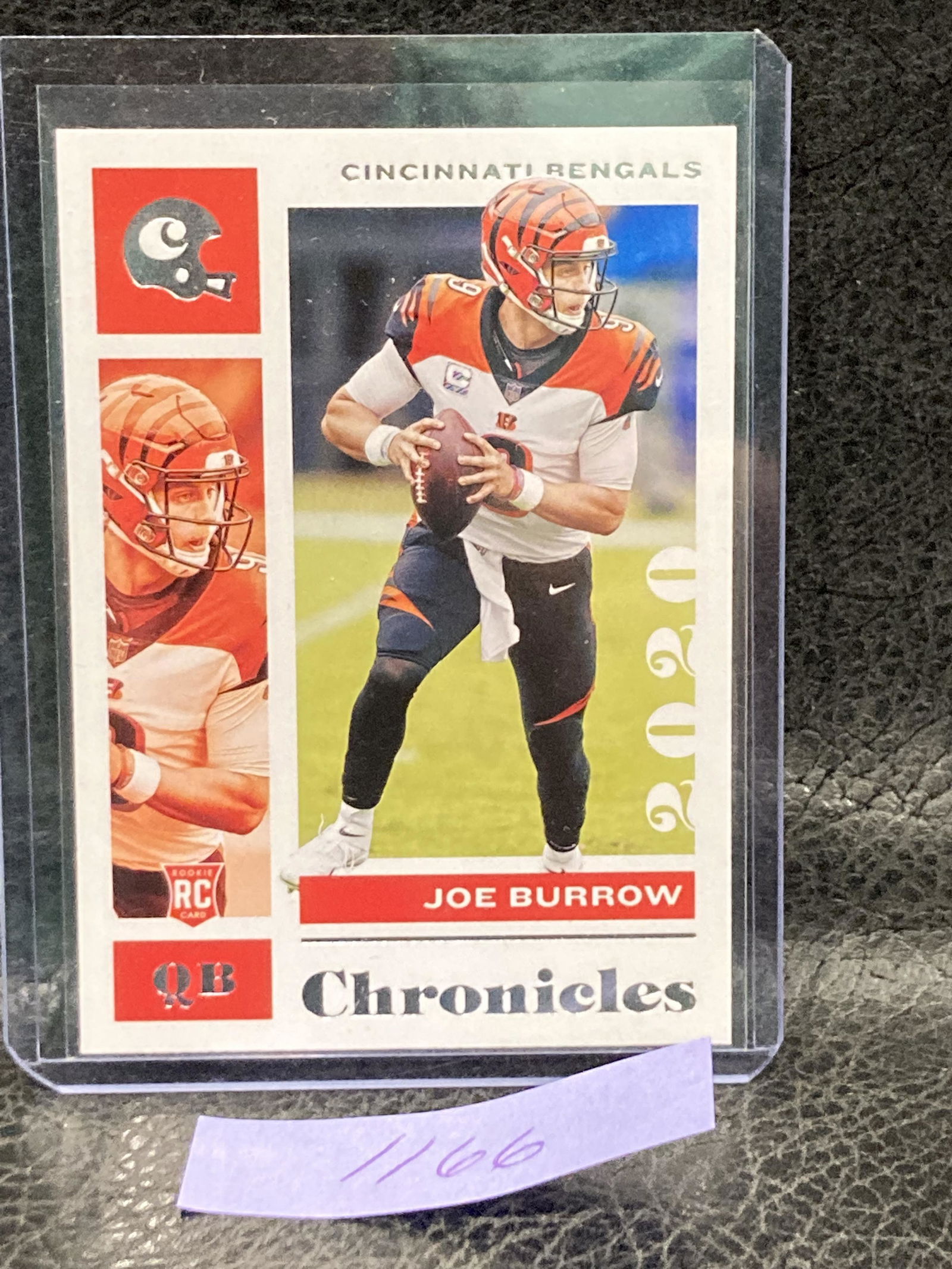 Joe Burrow Rookie Card Jersey #9 Bengals Rc Lsu 2020 Panini Chronicles (1 of 2)