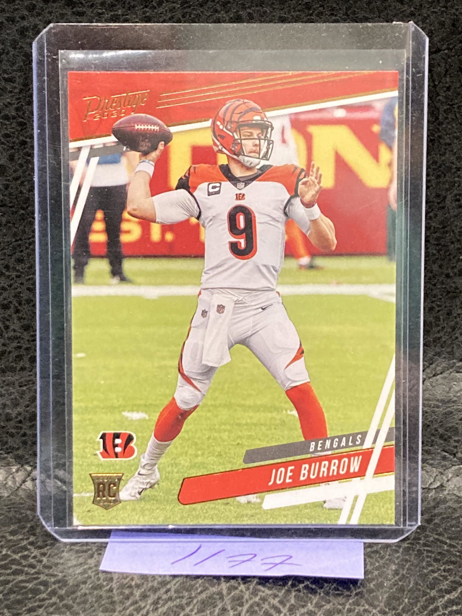Joe Burrow Rookie Card Bengals Rc Lsu 2020 Panini Chronicles Prestige #301: Joe Burrow Rookie Card Bengals Rc Lsu 2020 Panini Chronicles Prestige #301