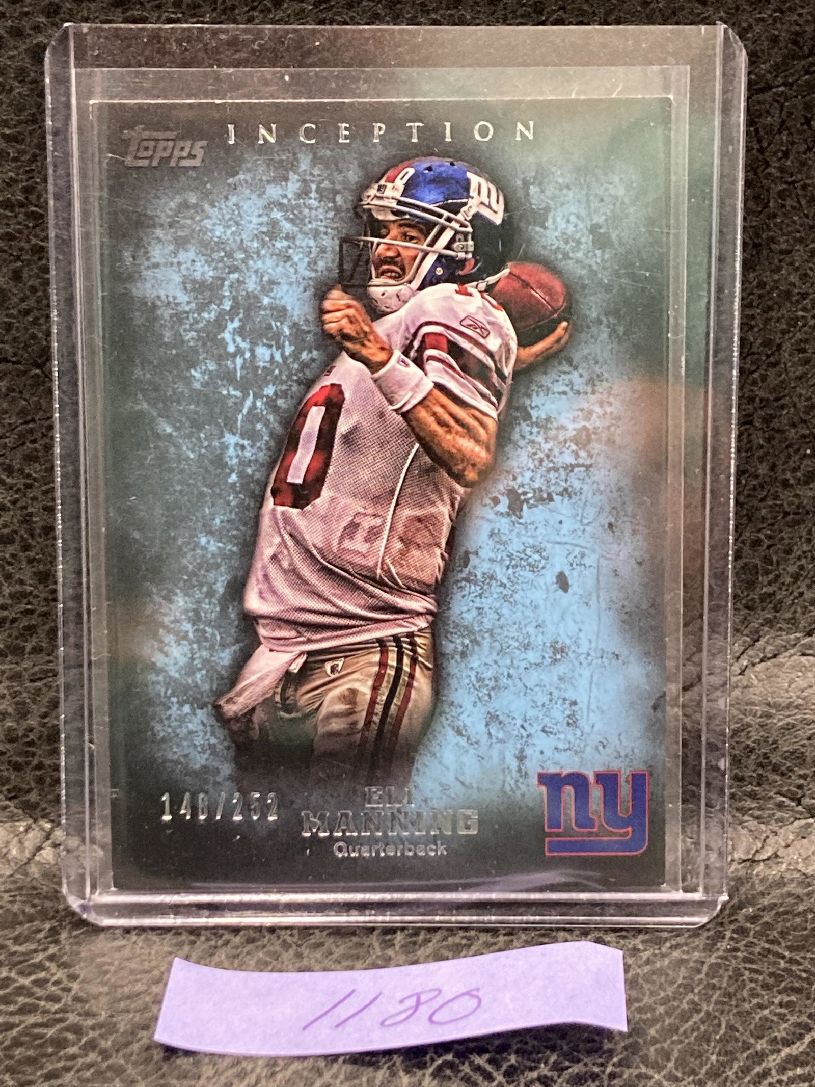 Eli Manning 2012 Topps Inception Blue /252 #60 Giants: Eli Manning 2012 Topps Inception Blue /252 #60 Giants