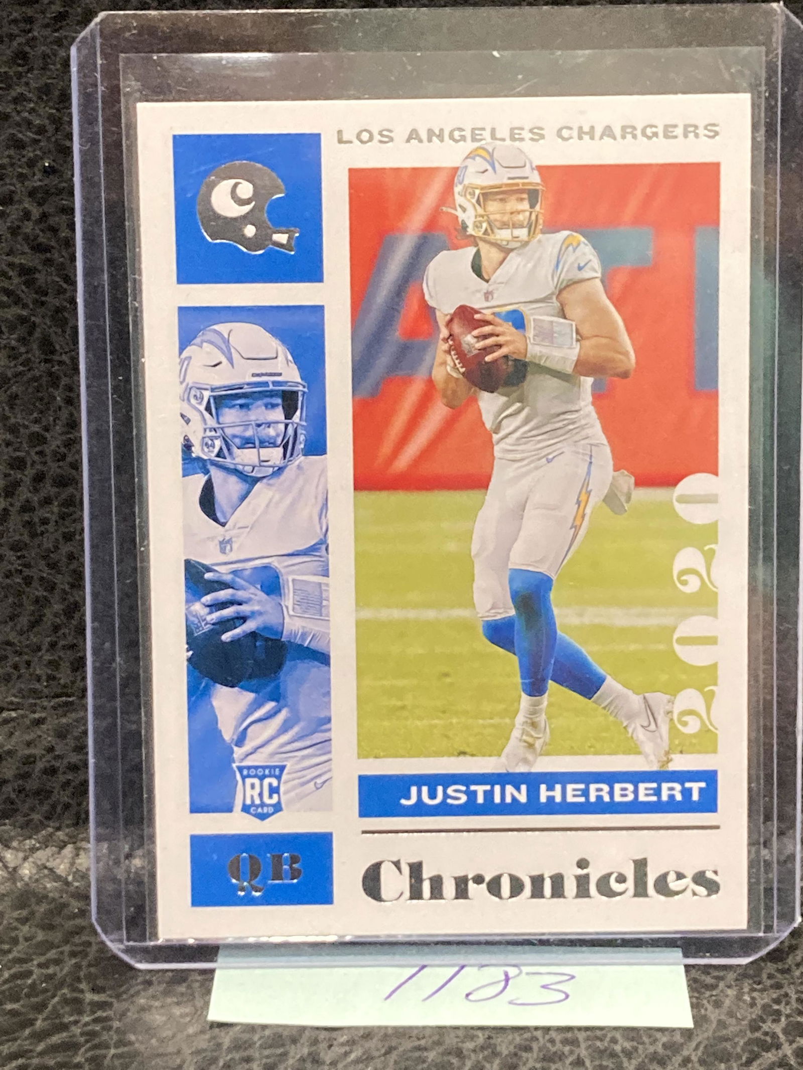Justin Herbert 2020 Chronicles Football Rookie RC #53 Card Chargers (1 of 2)
