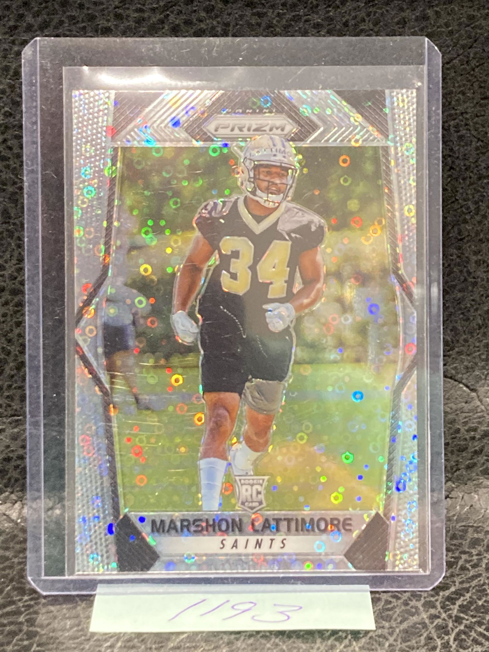 Marshon Lattimore 2017 Prizm Football Disco Rookie Rc Card #272 Saints Nfl (1 of 2)
