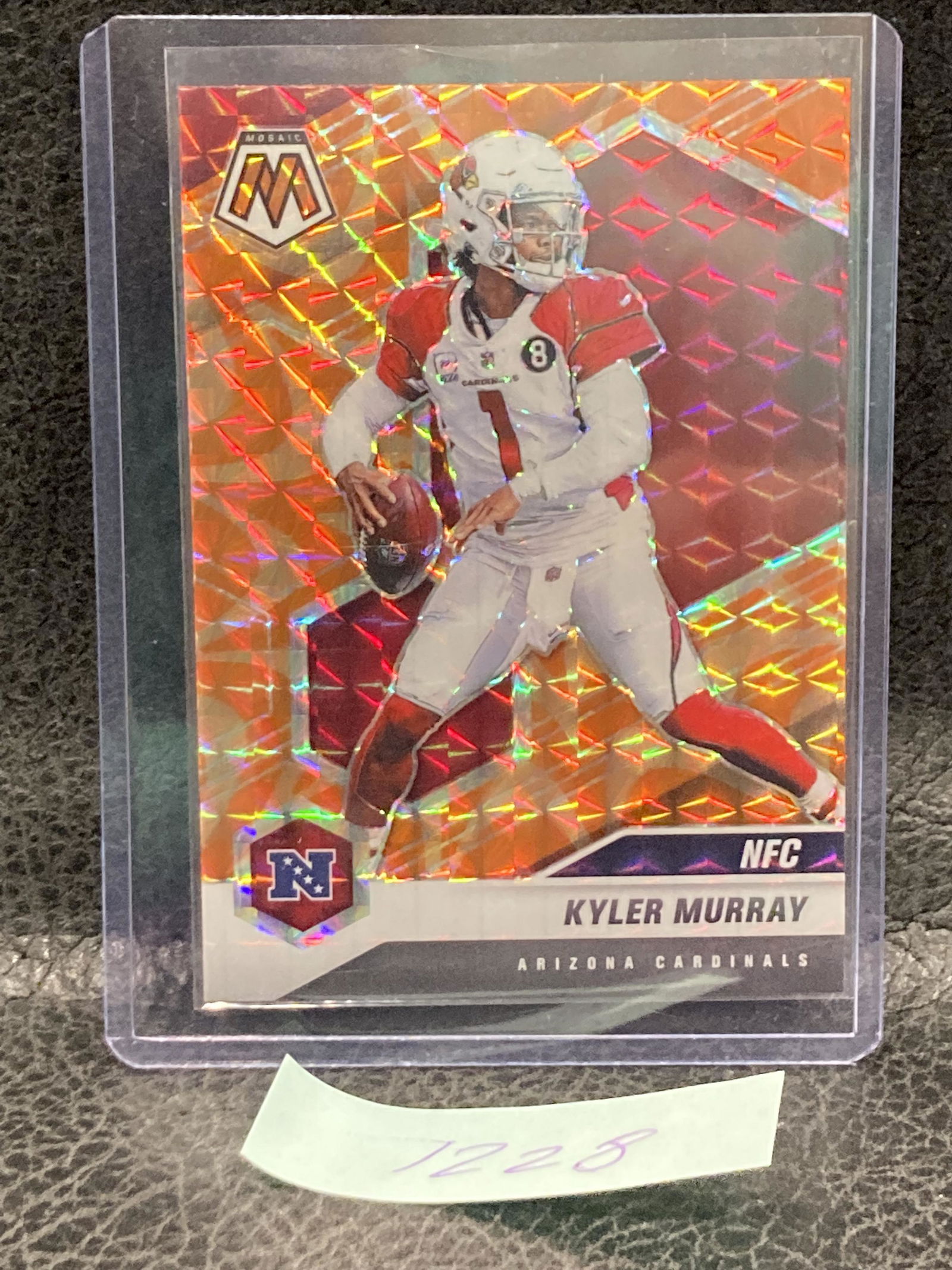 Kyler Murray 2021 Mosaic Orange Reactive Prizm #8 Card Arizona Cardinals (1 of 2)
