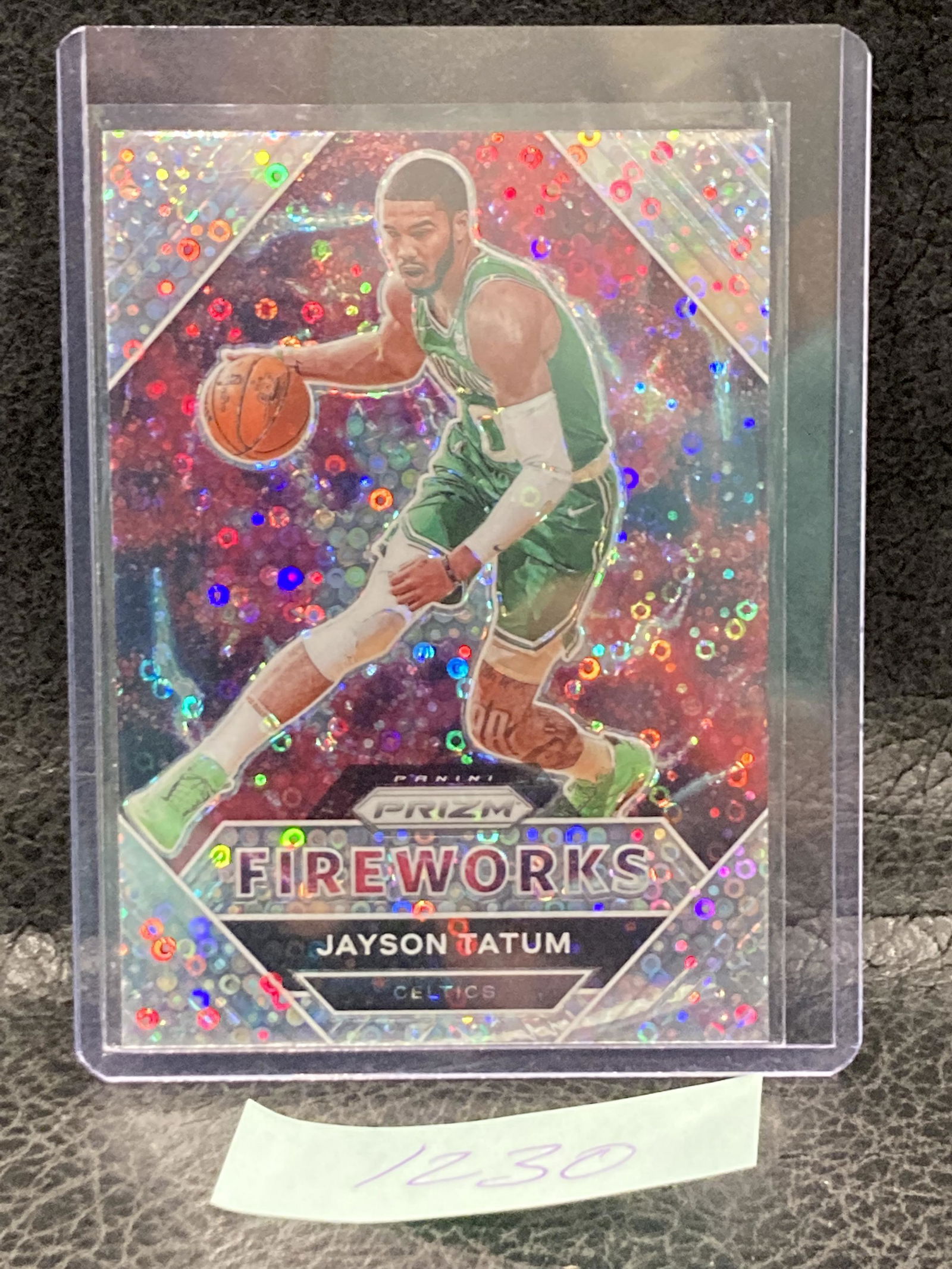 Jayson Tatum 2020-21 Prizm Fireworks Silver Disco Prizm Celtics (1 of 2)
