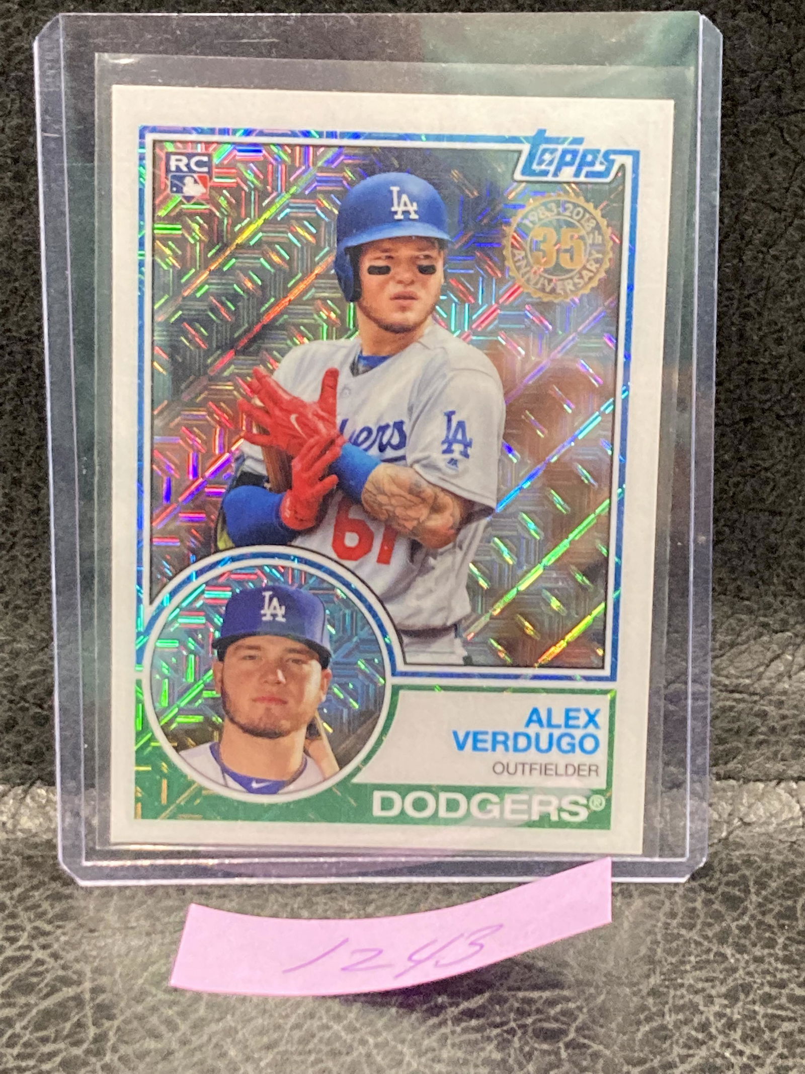 Alex Verdugo 2018 Topps Silver Pack Mojo Refractor Rookie RC Dodgers #46 (1 of 2)