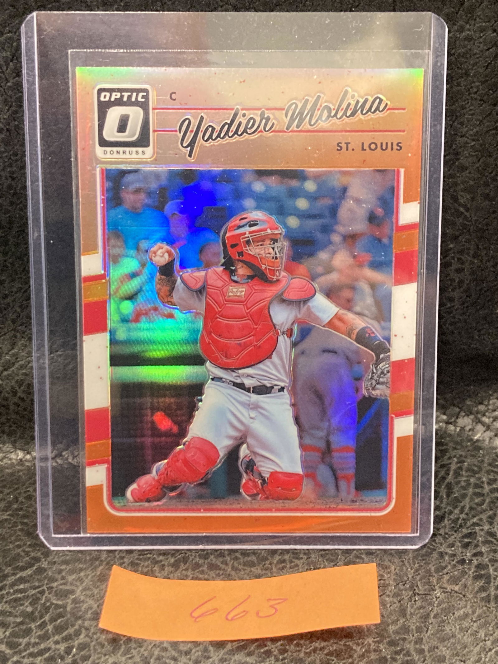 Yadier Molina 2017 Panini Donruss Optic Orange /199 #140 (1 of 2)