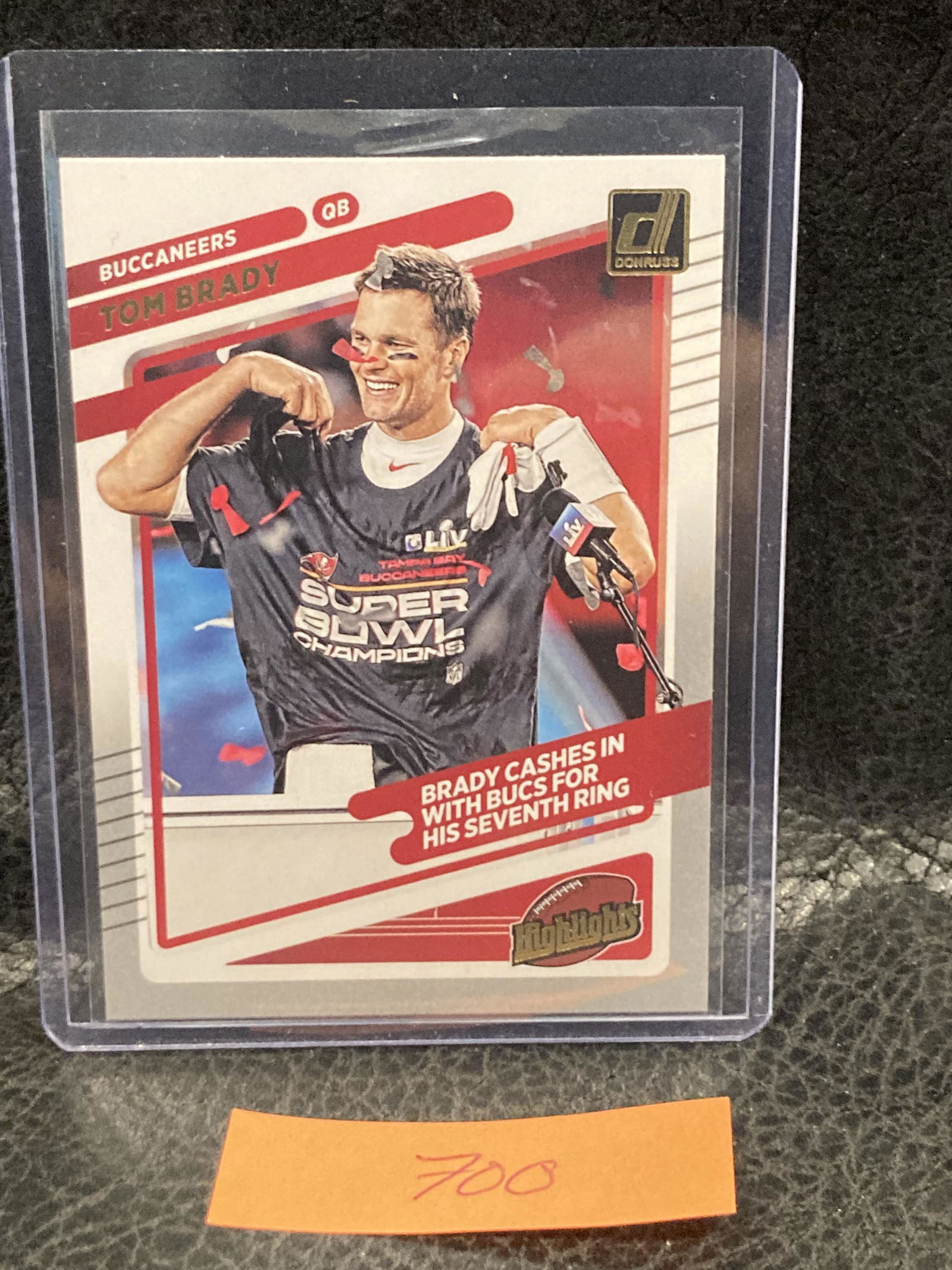 Tom Brady 2021 Panini Donruss Tampa Bay Buccaneers #HI-24 Highlights (1 of 2)