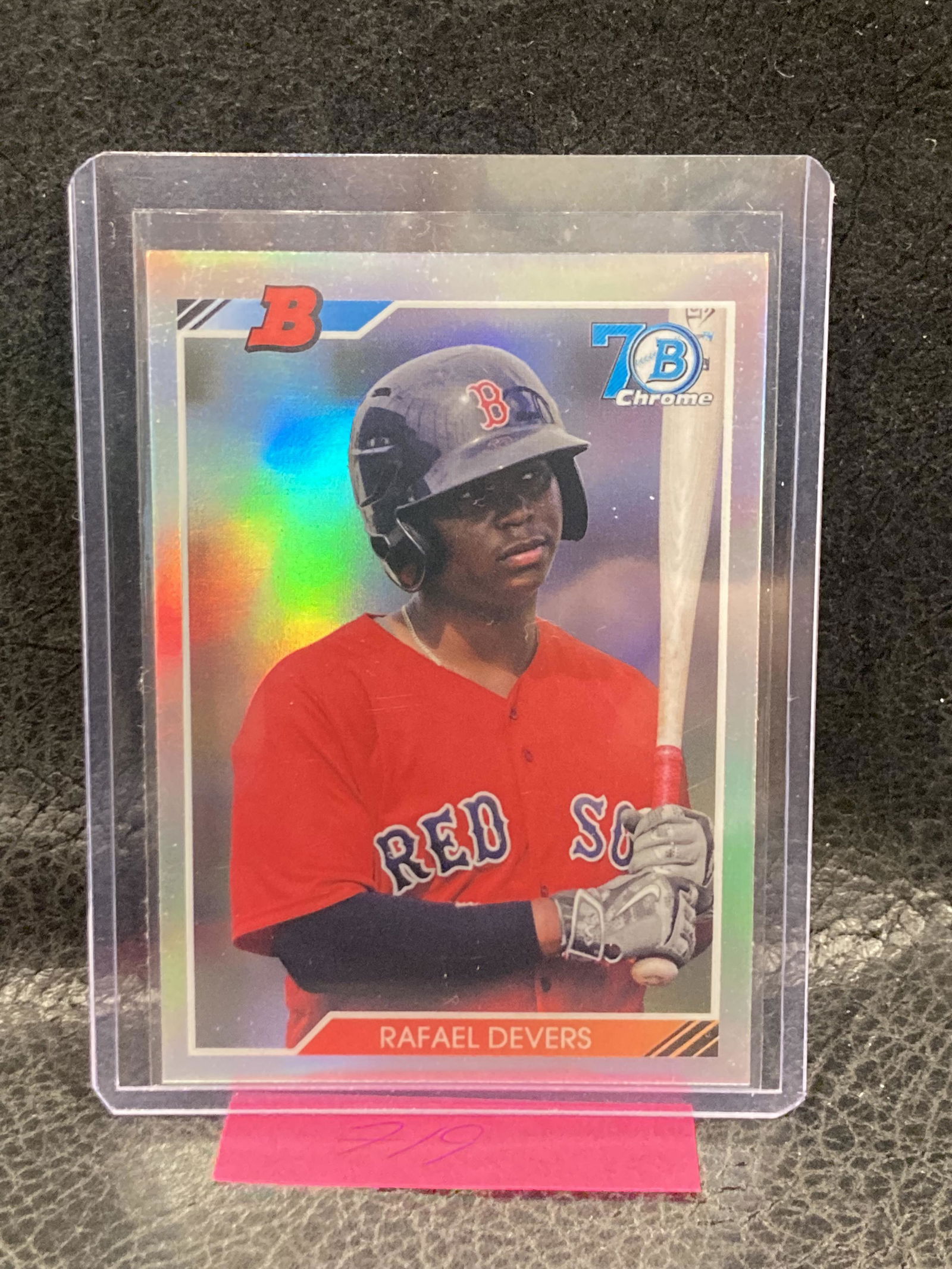 Rafael Devers 2017 Bowman Chrome 1992 Bowman 70th Refractor #92B-RD Prospect (1 of 2)