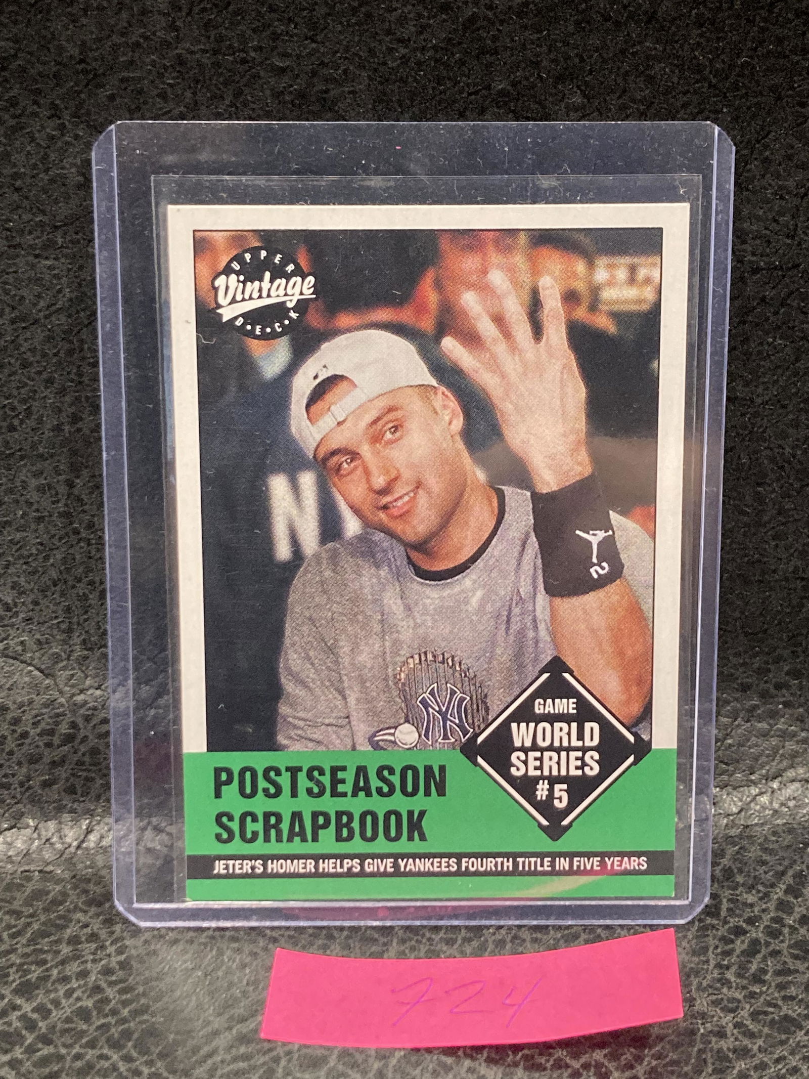 Derek Jeter 2001 Upper Deck Vintage Postseason Scrapbook Yankees (1 of 2)