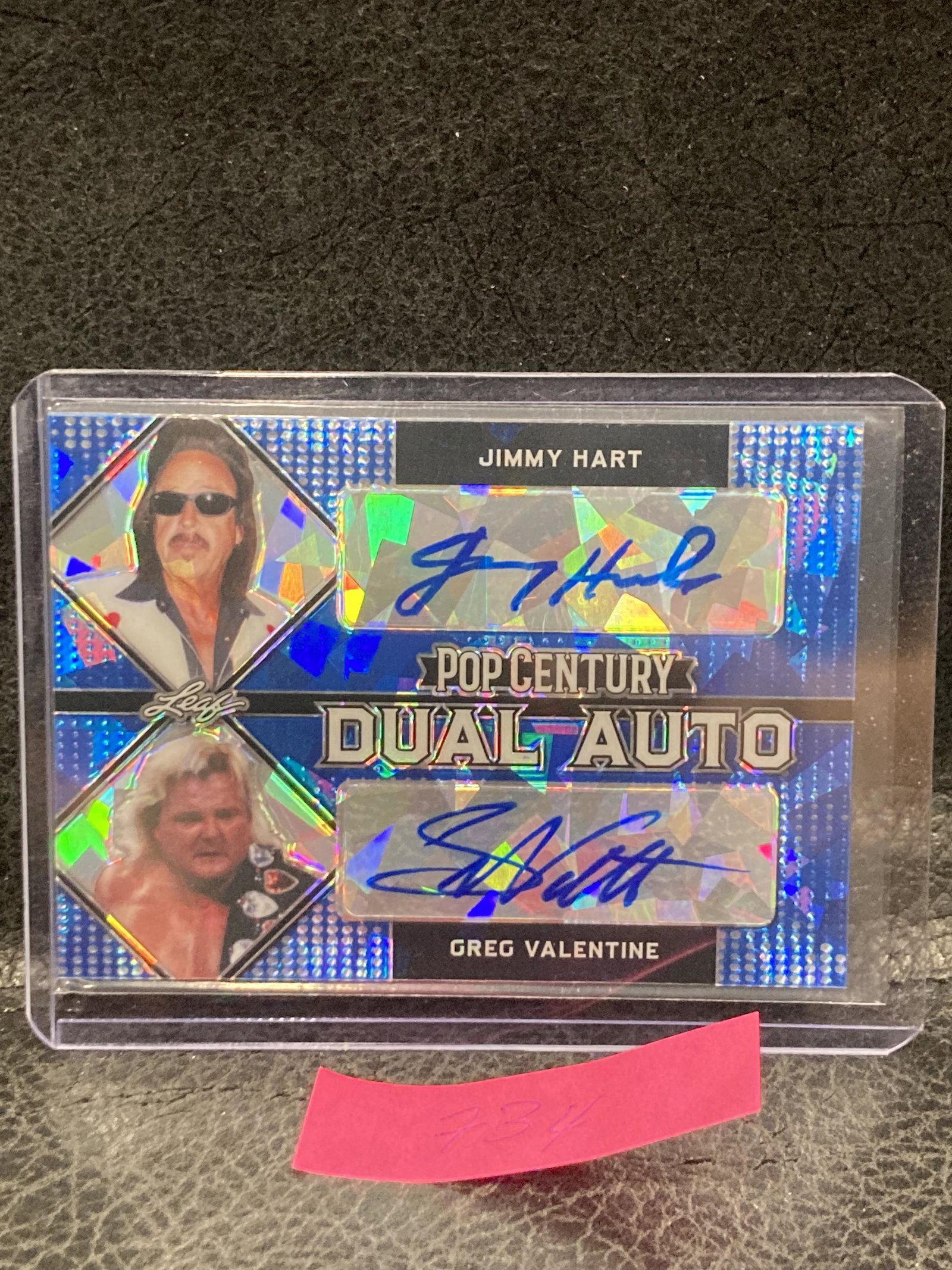 Greg Hart Valentine 2021 Pop Century Metal Dual Auto Crystals Blue #DA08 #/20: Greg Hart Valentine 2021 Pop Century Metal Dual Auto Crystals Blue #DA08 #/20