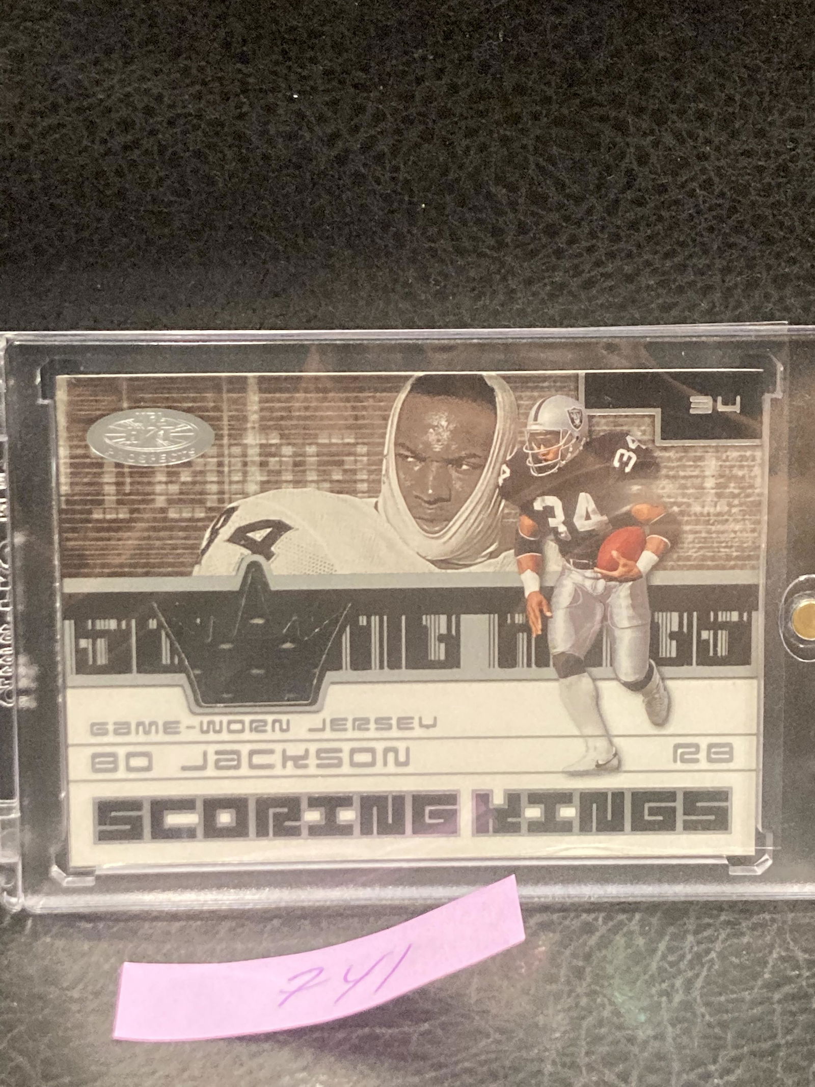 Bo Jackson 2001 Fleer Scoring Kings Game Worn Jersey Raiders (1 of 2)