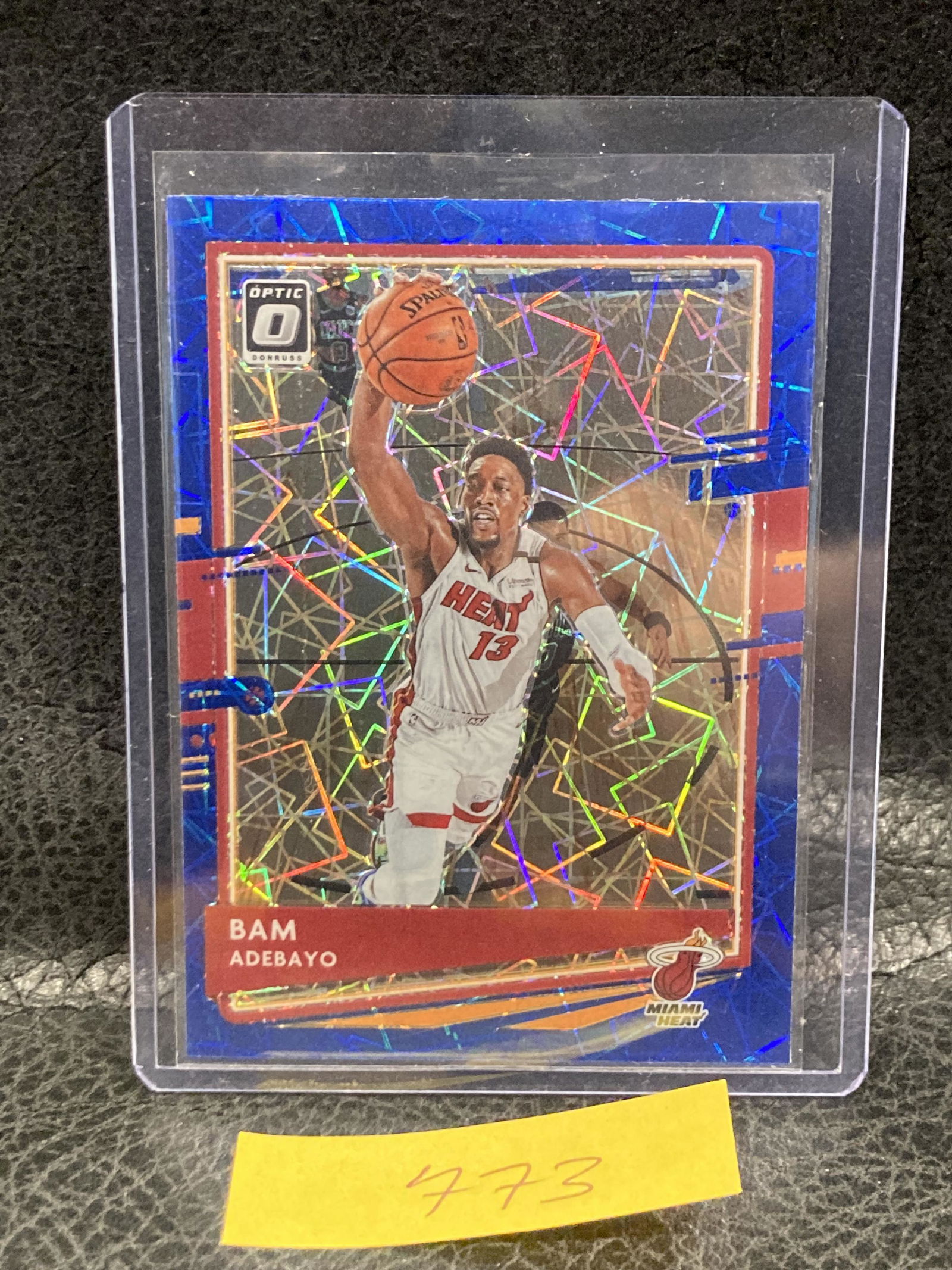 Bam Adebayo 2020 Optic Basketball Blue Velocity Prizm Card #52 Heat (1 of 2)